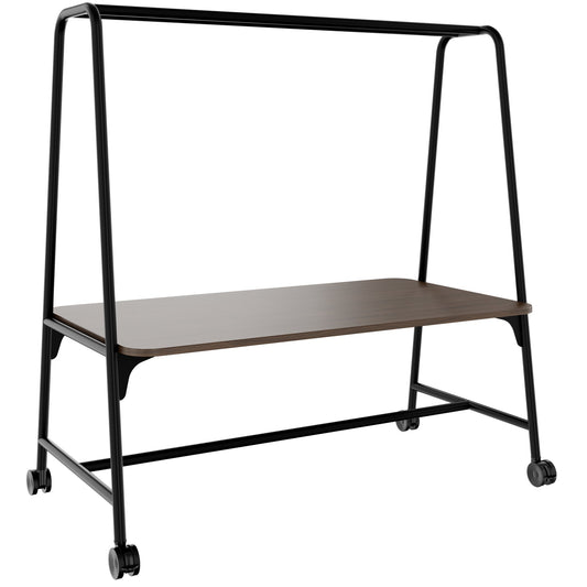 ROUND Multipurpose Tisch | 1600 - 1800 x 740 - 1050 mm, Nussbaum