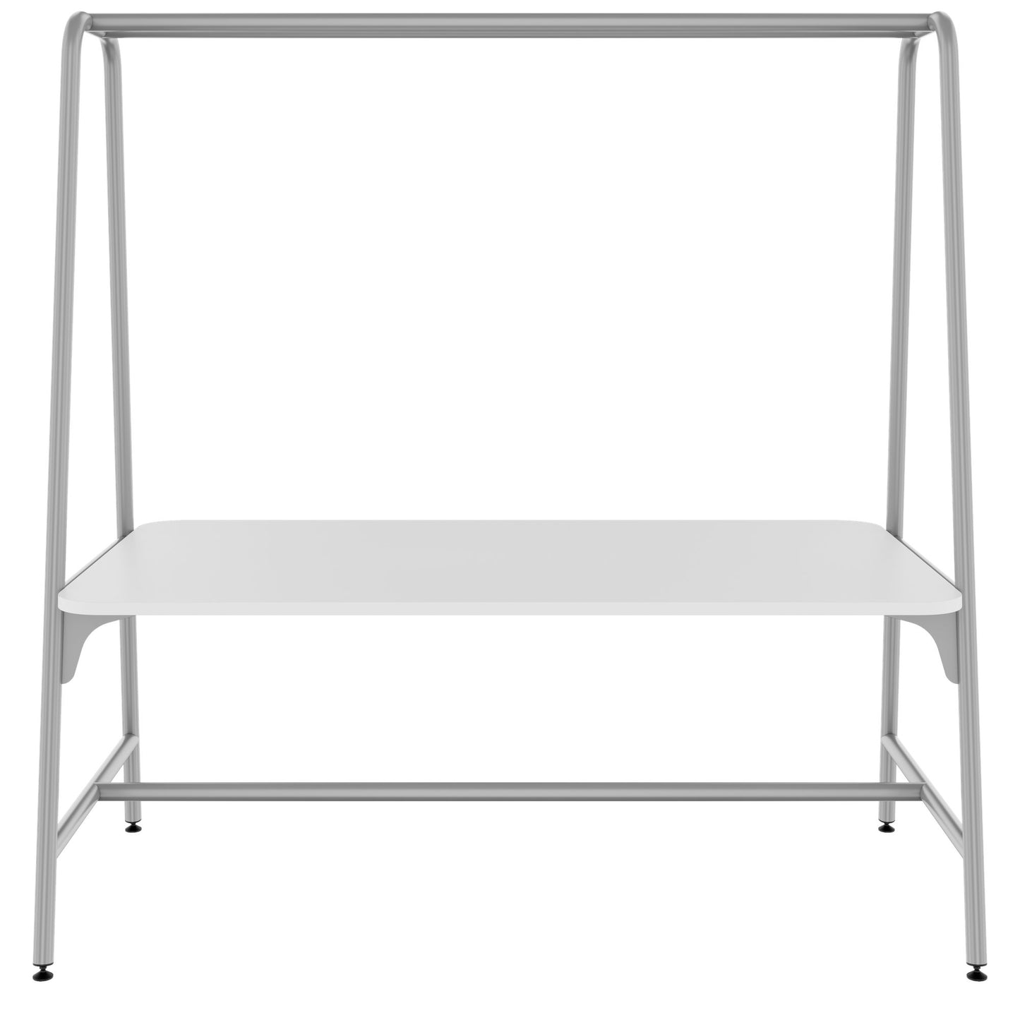 ROUND Multipurpose Tisch | 1600 - 1800 x 740 - 1050 mm, Weiß