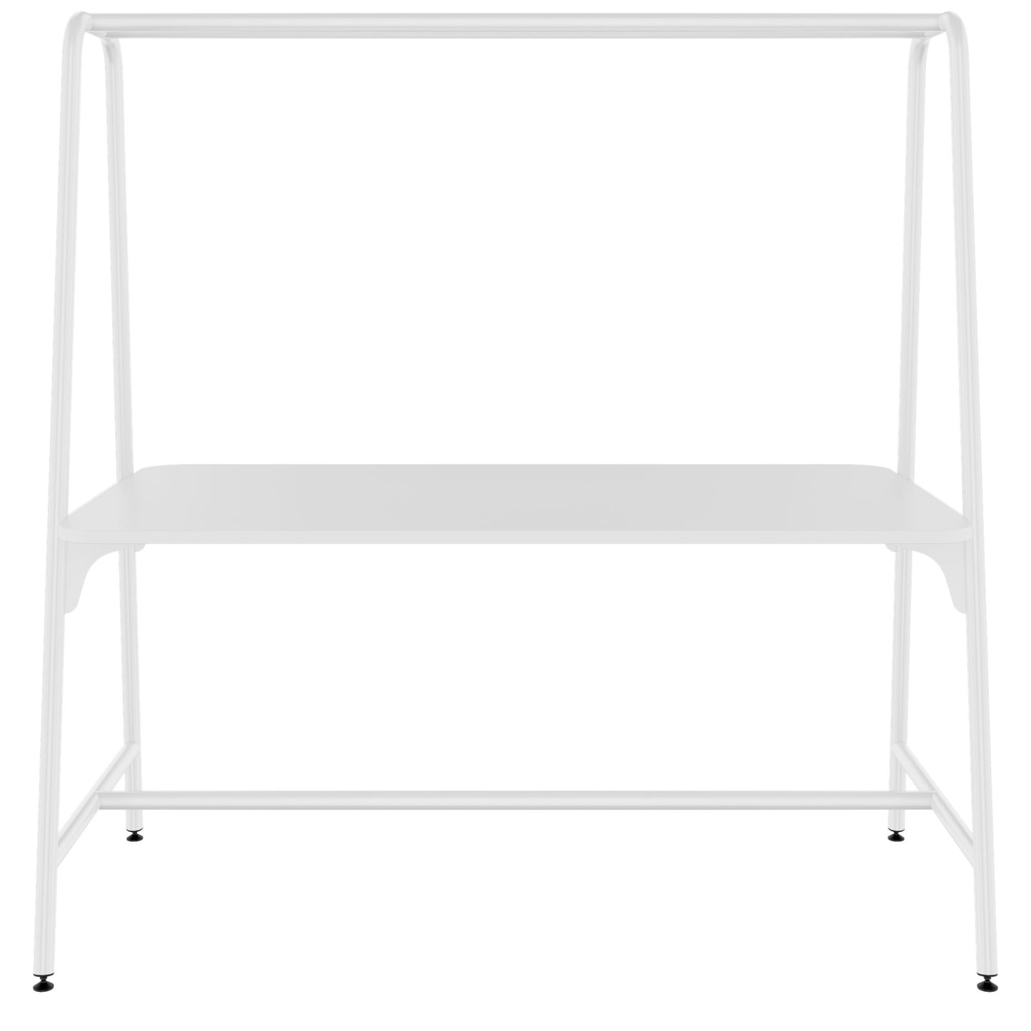 ROUND Multipurpose Tisch | 1600 - 1800 x 740 - 1050 mm, Weiß