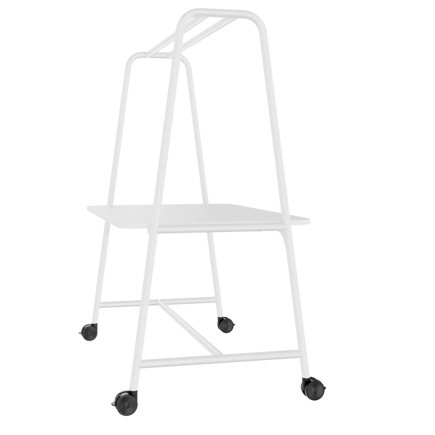 ROUND Multipurpose Tisch | 1600 - 1800 x 740 - 1050 mm, Weiß
