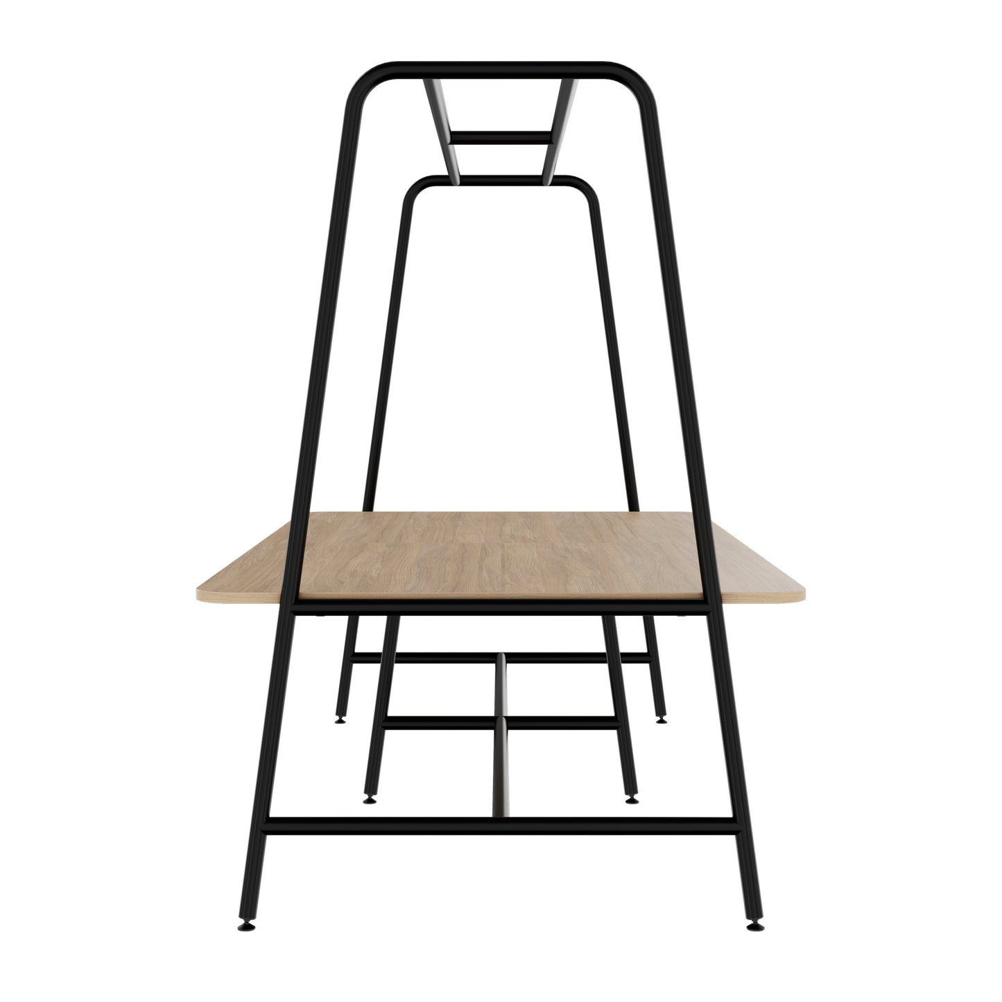 ROUND Multipurpose Tisch | 2400 - 2800 x 740 - 1050 mm, Bernsteineiche