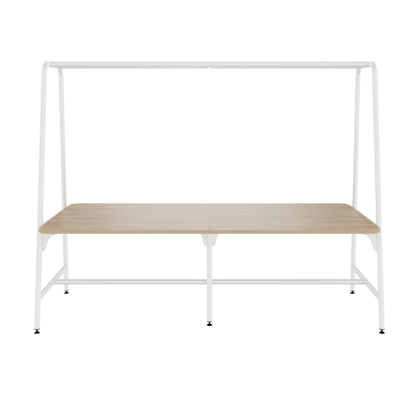ROUND Multipurpose Tisch | 2400 - 2800 x 740 - 1050 mm, Bernsteineiche