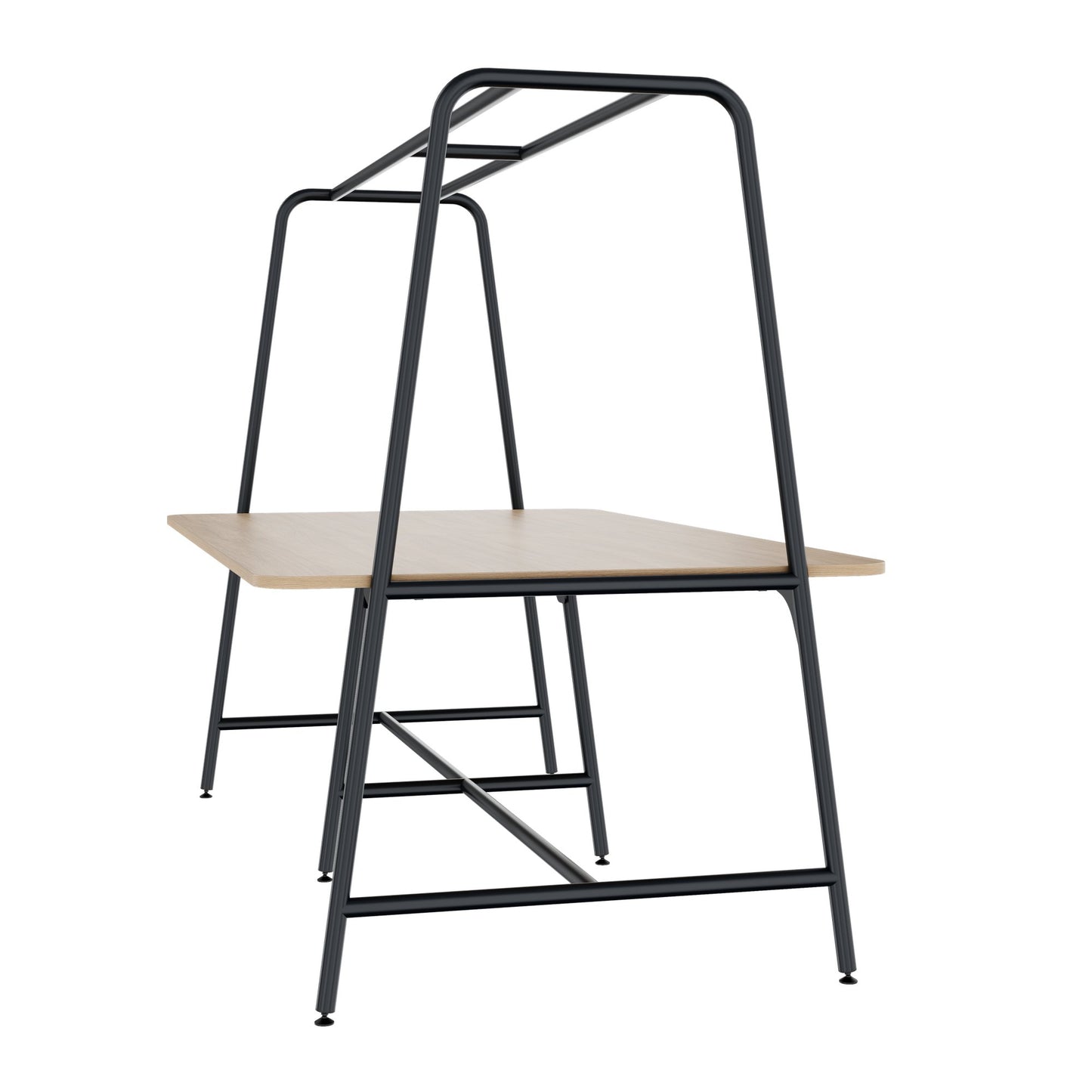 ROUND Multipurpose Tisch | 2400 - 2800 x 740 - 1050 mm, Bernsteineiche