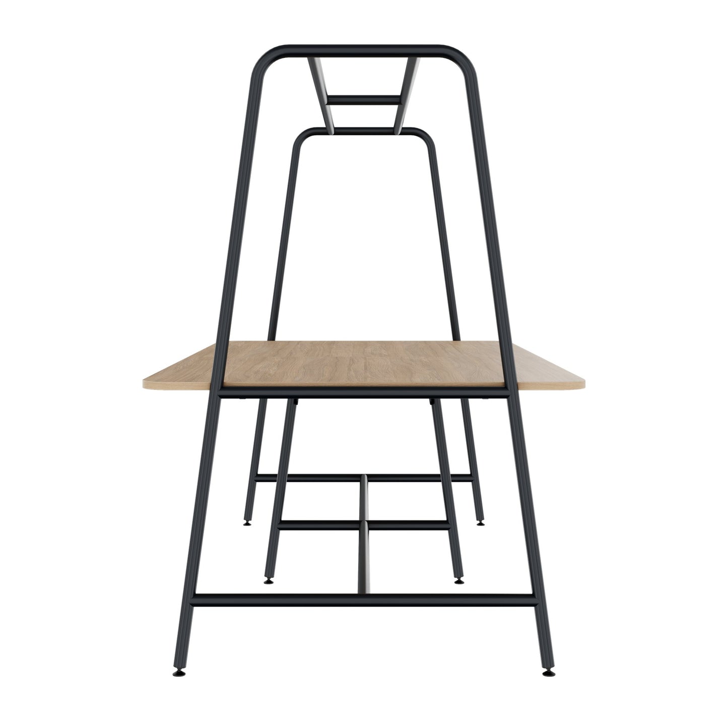 ROUND Multipurpose Tisch | 2400 - 2800 x 740 - 1050 mm, Bernsteineiche