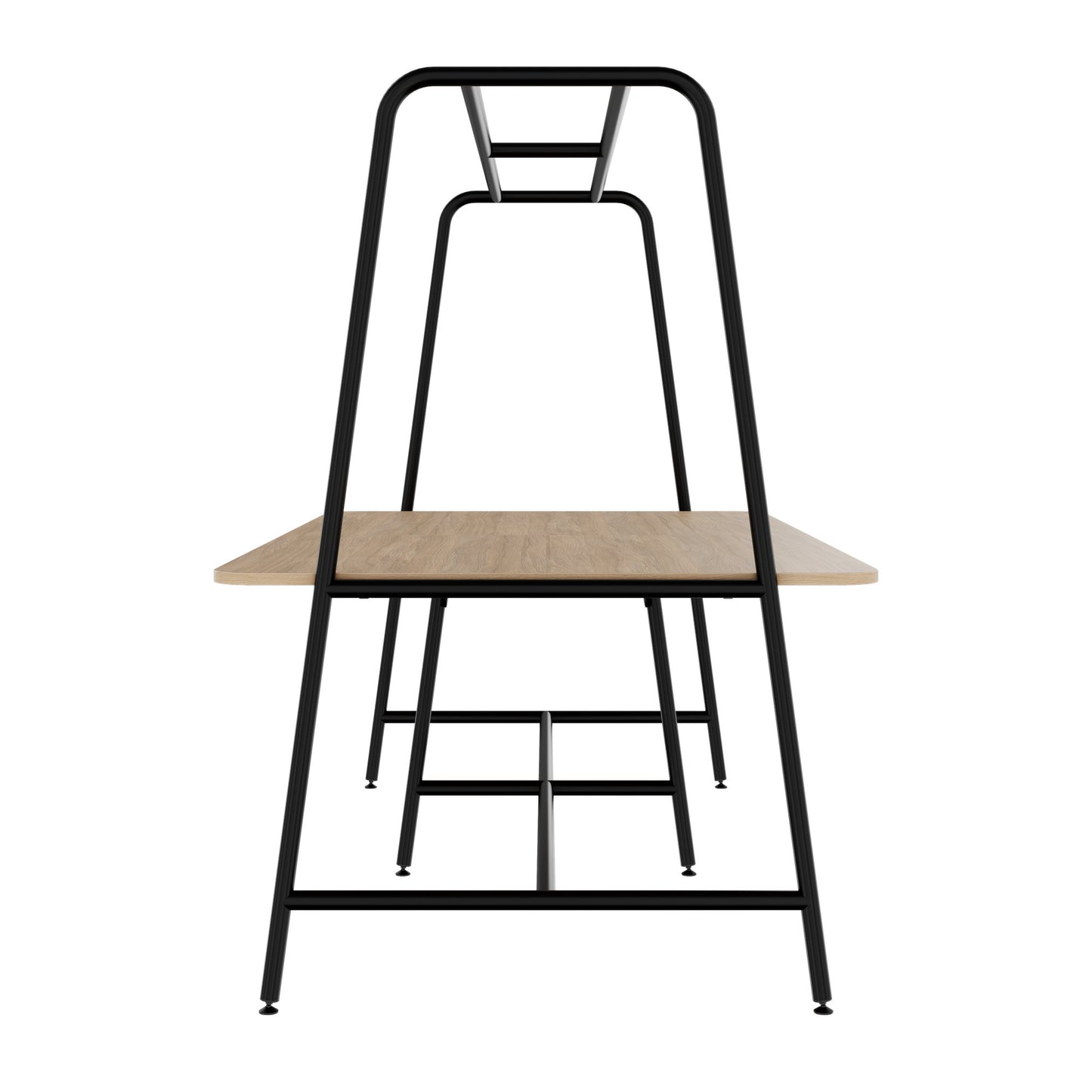 ROUND Multipurpose Tisch | 2400 - 2800 x 740 - 1050 mm, Bernsteineiche