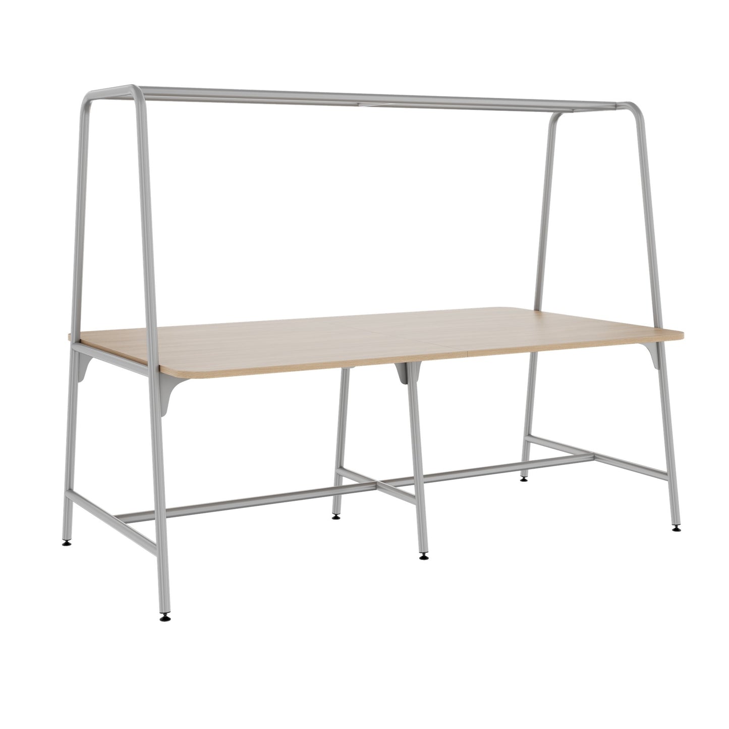 ROUND Multipurpose Tisch | 2400 - 2800 x 740 - 1050 mm, Bernsteineiche