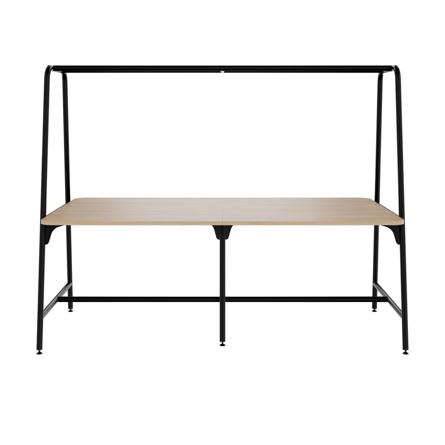 ROUND Multipurpose Tisch | 2400 - 2800 x 740 - 1050 mm, Bernsteineiche