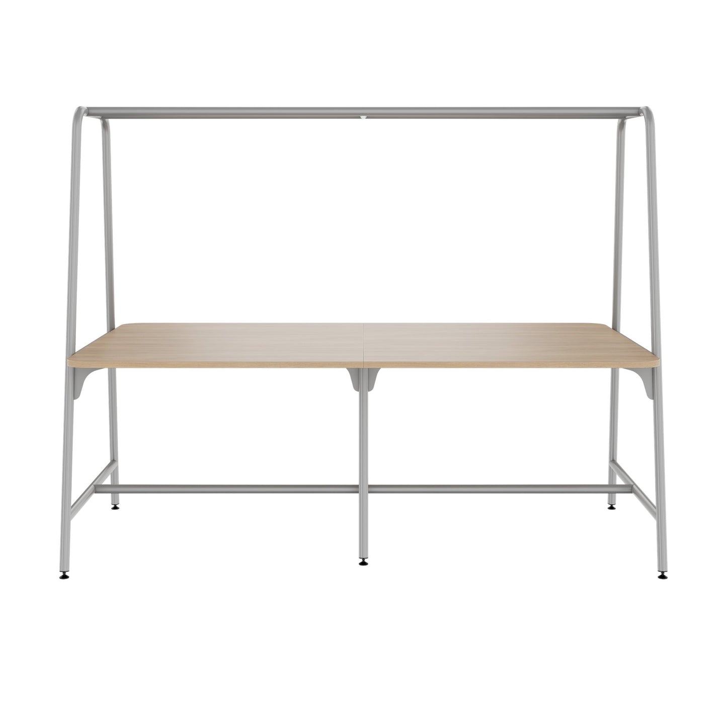 ROUND Multipurpose Tisch | 2400 - 2800 x 740 - 1050 mm, Bernsteineiche