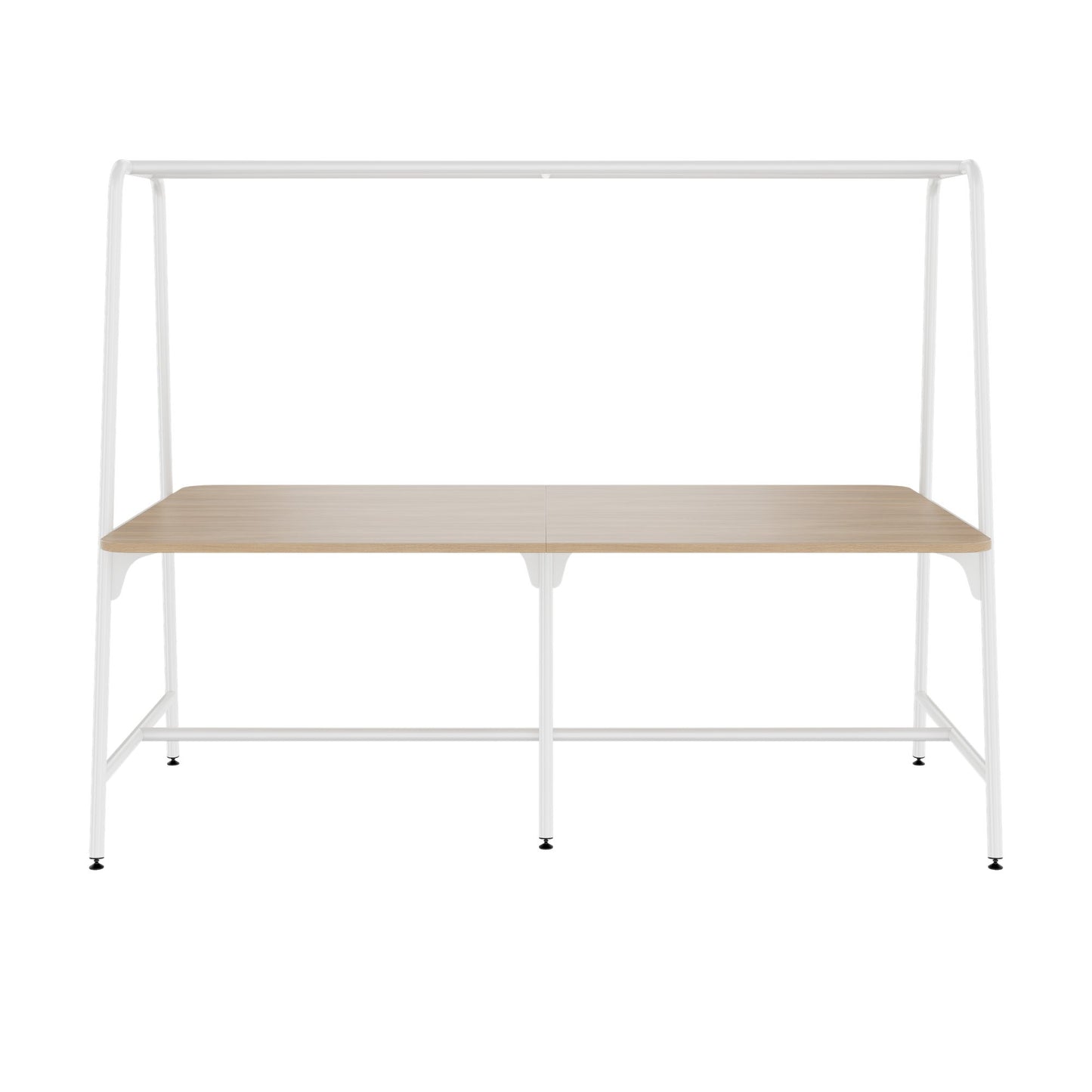 ROUND Multipurpose Tisch | 2400 - 2800 x 740 - 1050 mm, Bernsteineiche