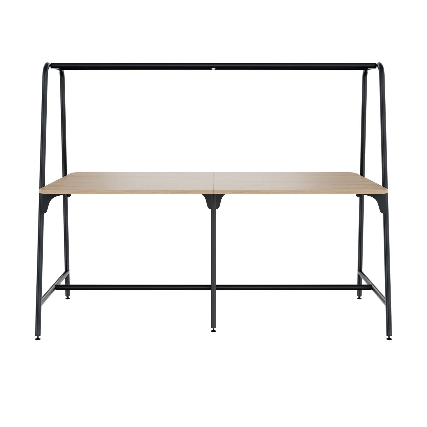 ROUND Multipurpose Tisch | 2400 - 2800 x 740 - 1050 mm, Bernsteineiche