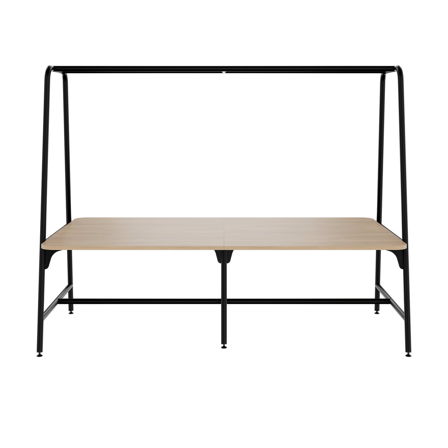ROUND Multipurpose Tisch | 2400 - 2800 x 740 - 1050 mm, Bernsteineiche