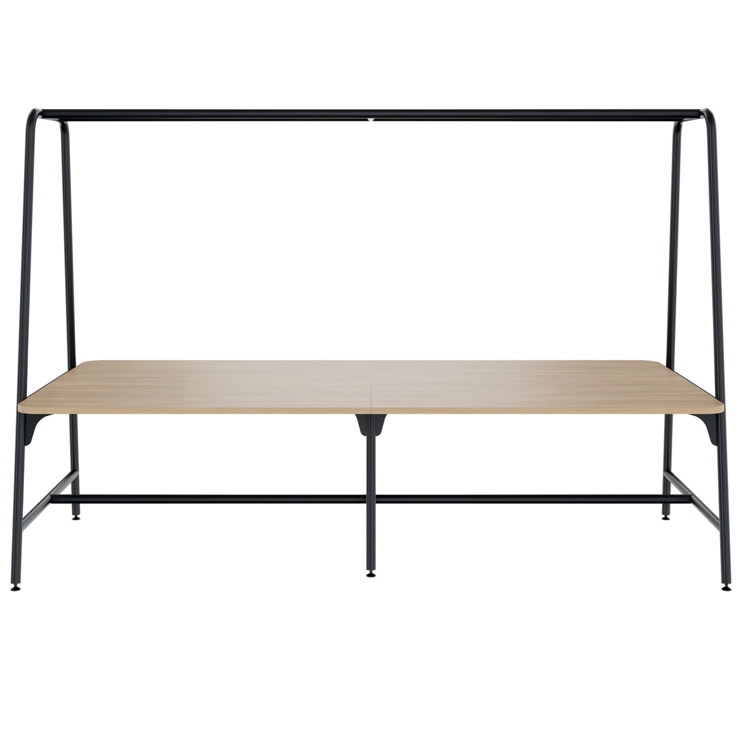 ROUND Multipurpose Tisch | 2400 - 2800 x 740 - 1050 mm, Bernsteineiche