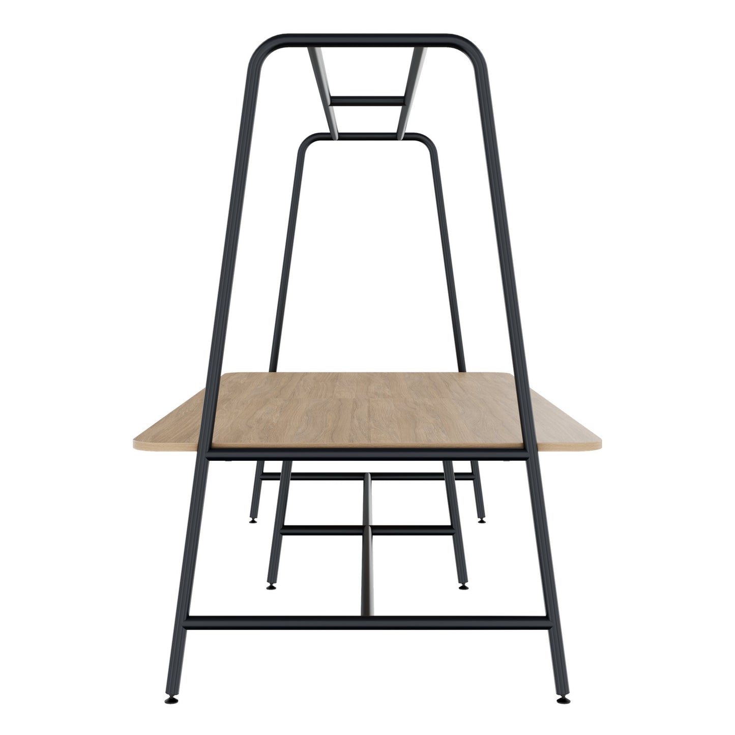 ROUND Multipurpose Tisch | 2400 - 2800 x 740 - 1050 mm, Bernsteineiche