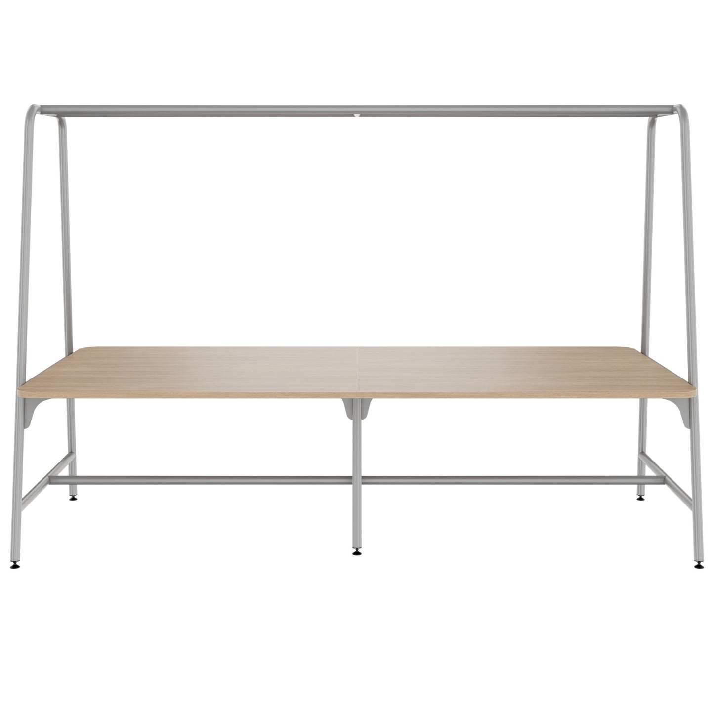 ROUND Multipurpose Tisch | 2400 - 2800 x 740 - 1050 mm, Bernsteineiche