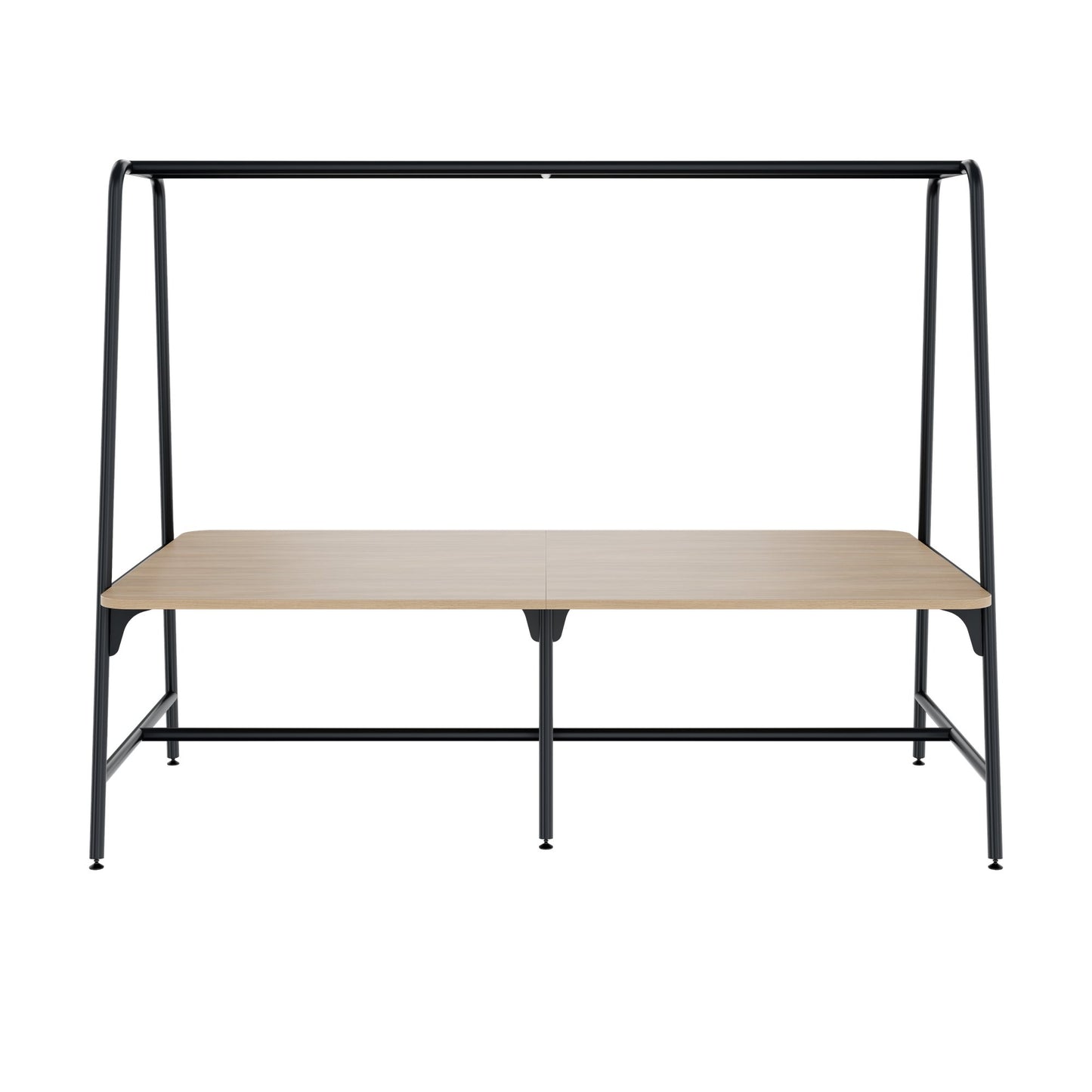 ROUND Multipurpose Tisch | 2400 - 2800 x 740 - 1050 mm, Bernsteineiche