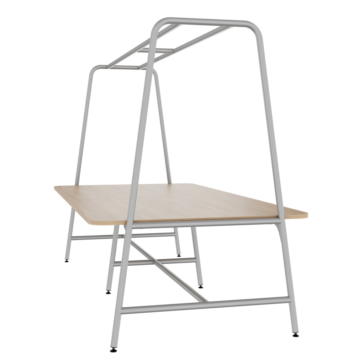 ROUND Multipurpose Tisch | 2400 - 2800 x 740 - 1050 mm, Bernsteineiche
