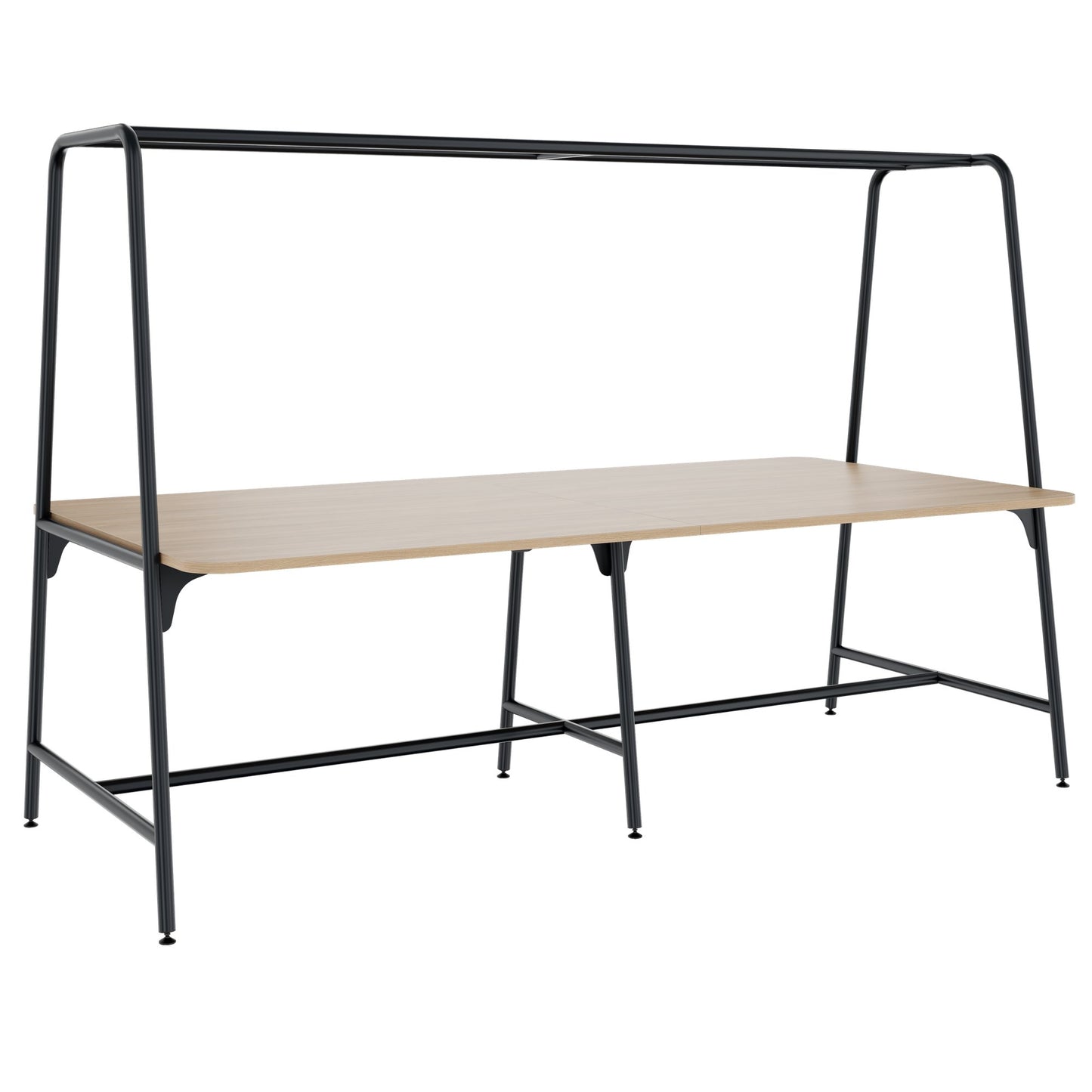 ROUND Multipurpose Tisch | 2400 - 2800 x 740 - 1050 mm, Bernsteineiche