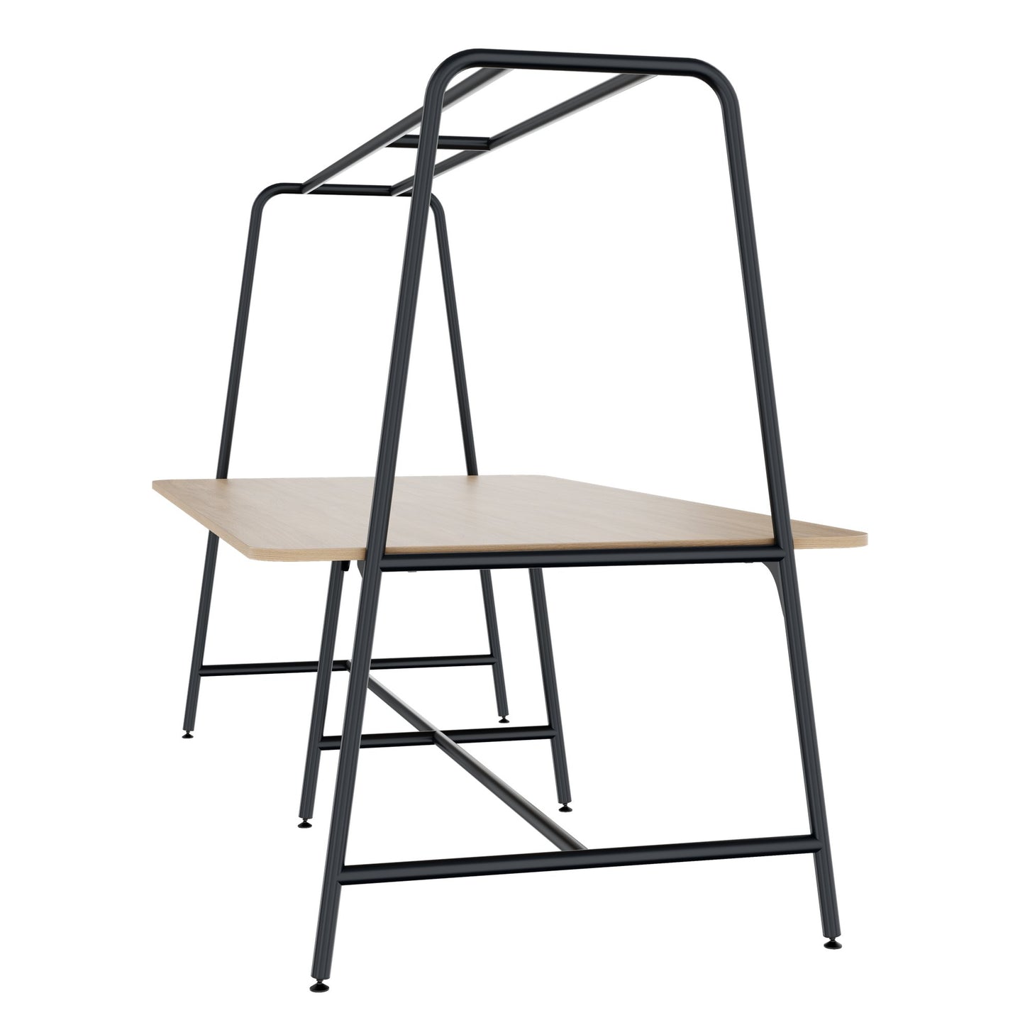 ROUND Multipurpose Tisch | 2400 - 2800 x 740 - 1050 mm, Bernsteineiche