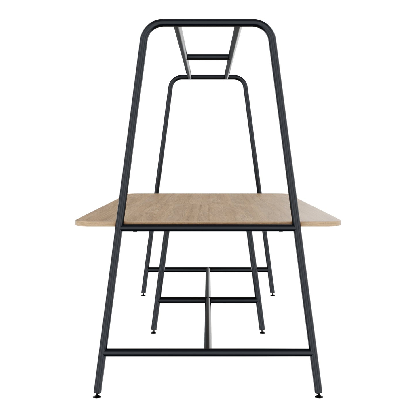 ROUND Multipurpose Tisch | 2400 - 2800 x 740 - 1050 mm, Bernsteineiche
