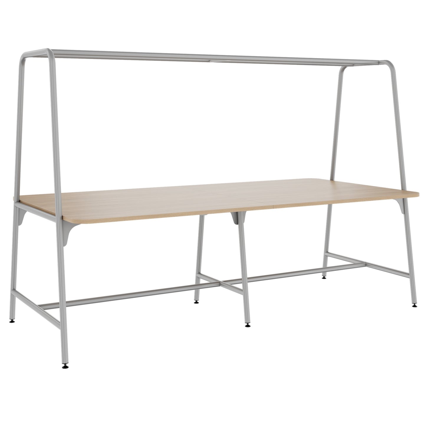 ROUND Multipurpose Tisch | 2400 - 2800 x 740 - 1050 mm, Bernsteineiche