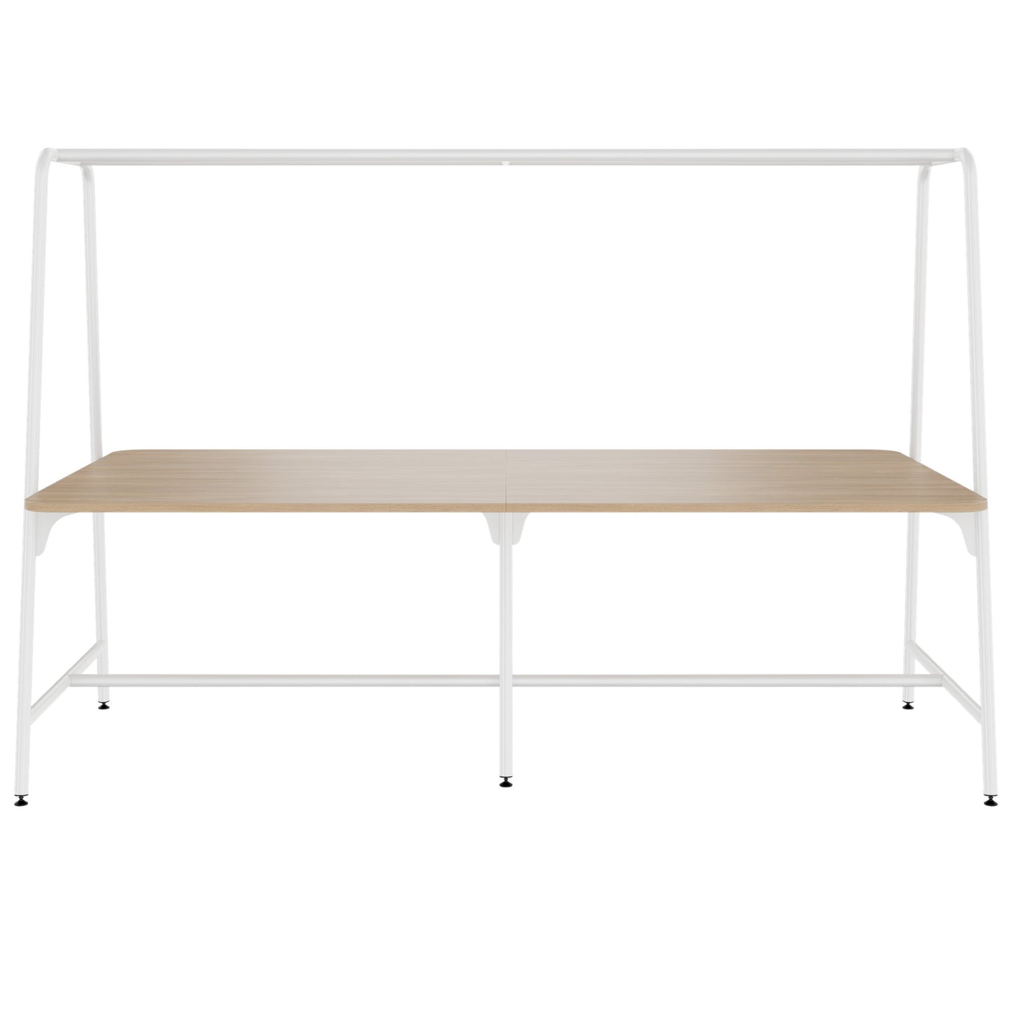 ROUND Multipurpose Tisch | 2400 - 2800 x 740 - 1050 mm, Bernsteineiche