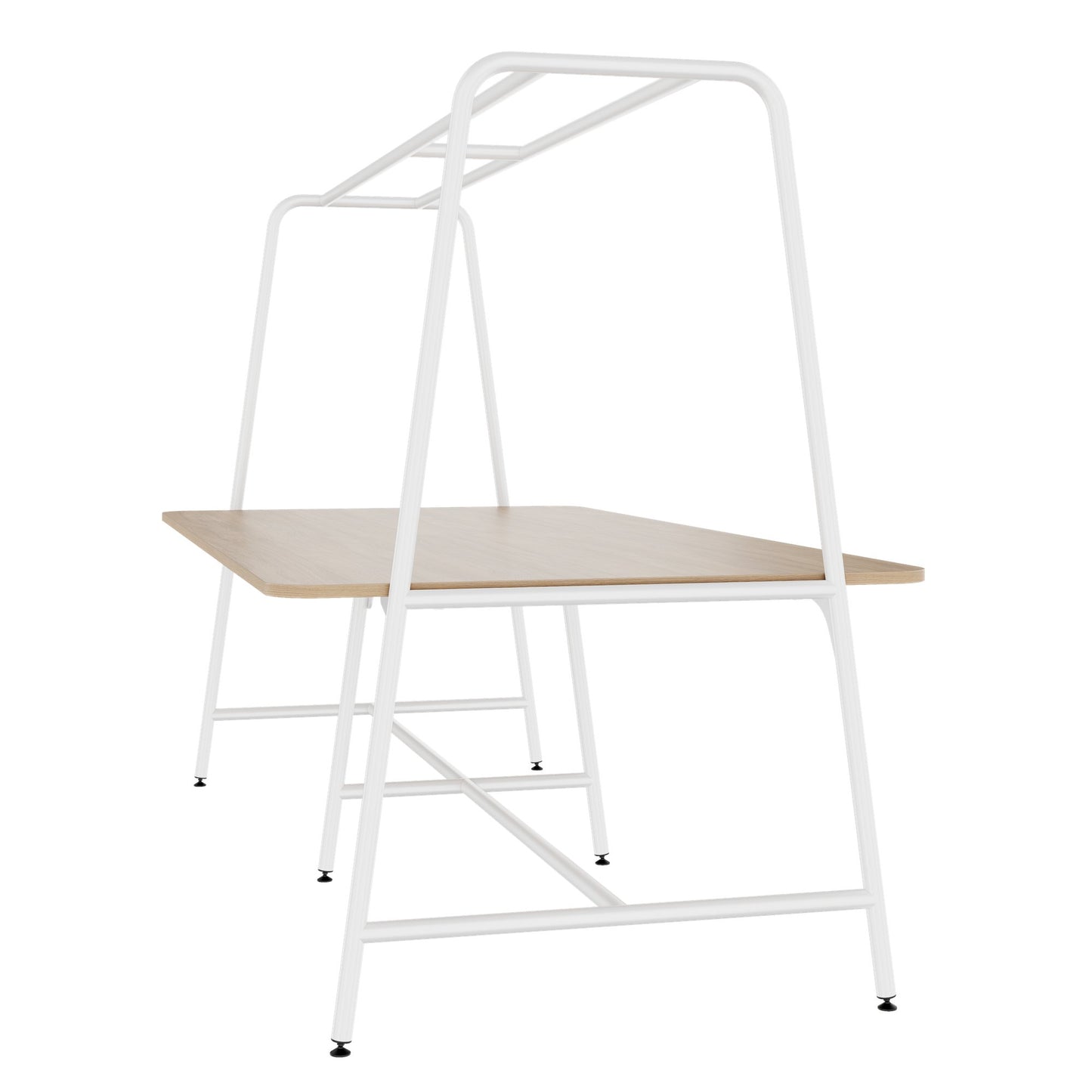 ROUND Multipurpose Tisch | 2400 - 2800 x 740 - 1050 mm, Bernsteineiche
