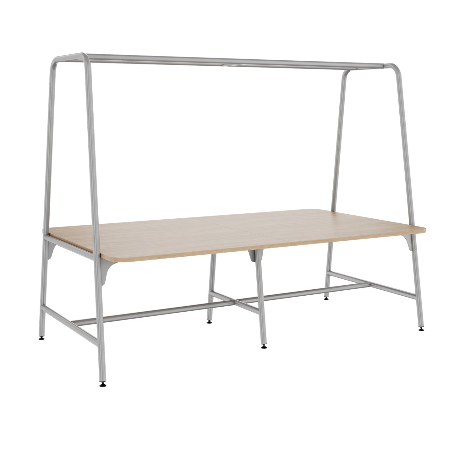 ROUND Multipurpose Tisch | 2400 - 2800 x 740 - 1050 mm, Bernsteineiche