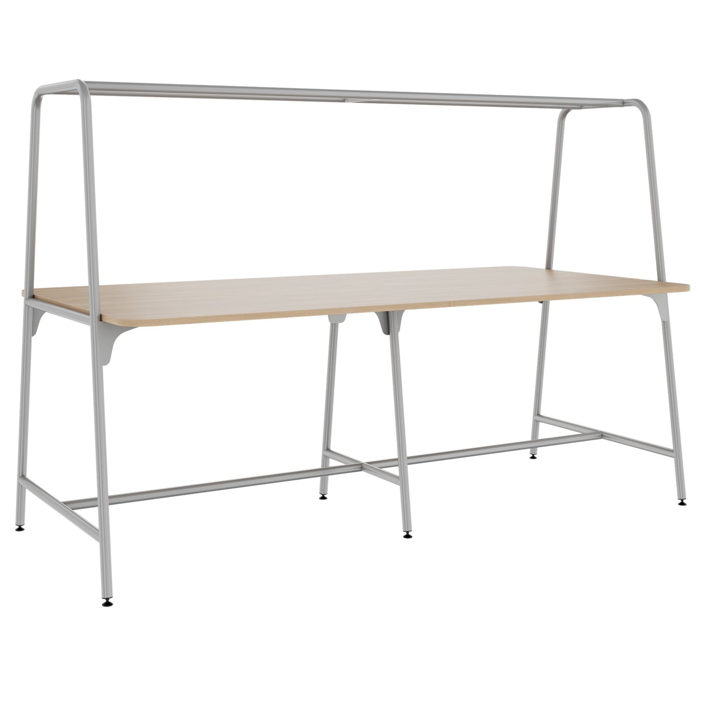 ROUND Multipurpose Tisch | 2400 - 2800 x 740 - 1050 mm, Bernsteineiche