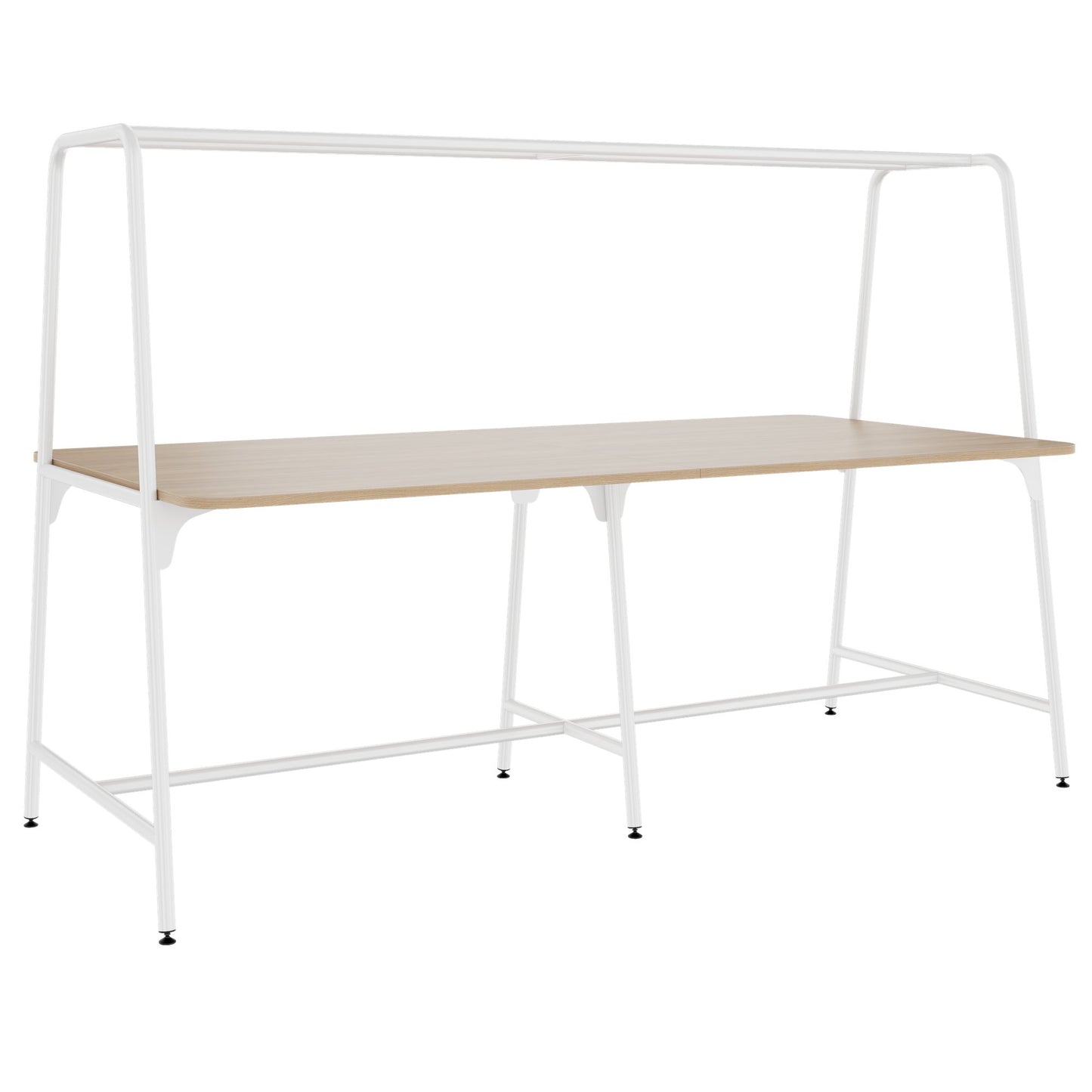 ROUND Multipurpose Tisch | 2400 - 2800 x 740 - 1050 mm, Bernsteineiche
