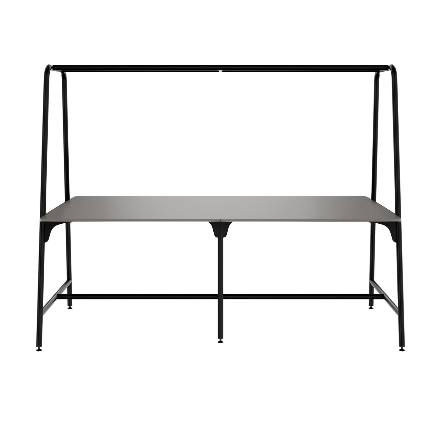 ROUND Multipurpose Tisch | 2400 - 2800  x 740 - 1050 mm, Fenix Grau
