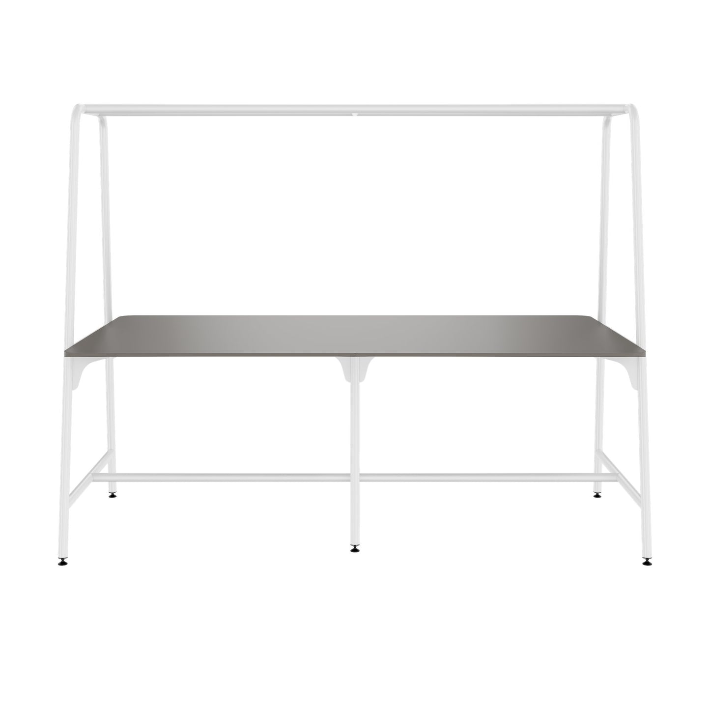 ROUND Multipurpose Tisch | 2400 - 2800  x 740 - 1050 mm, Fenix Grau