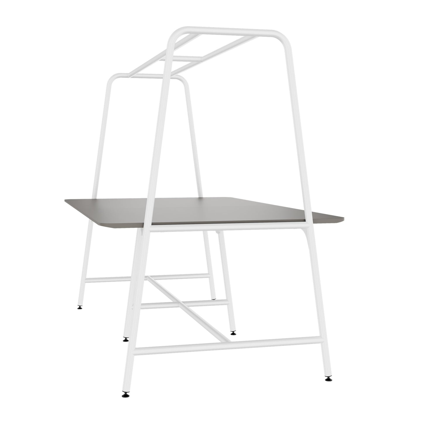ROUND Multipurpose Tisch | 2400 - 2800  x 740 - 1050 mm, Fenix Grau