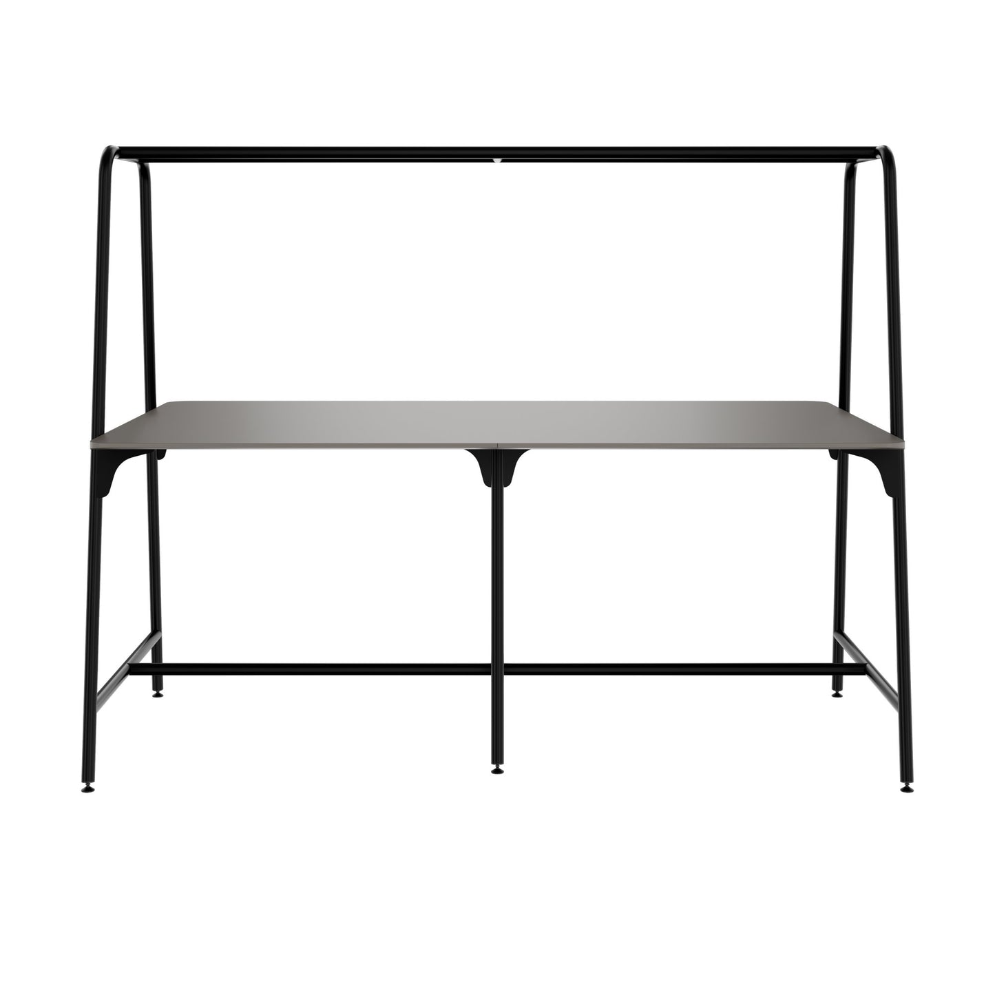ROUND Multipurpose Tisch | 2400 - 2800  x 740 - 1050 mm, Fenix Grau
