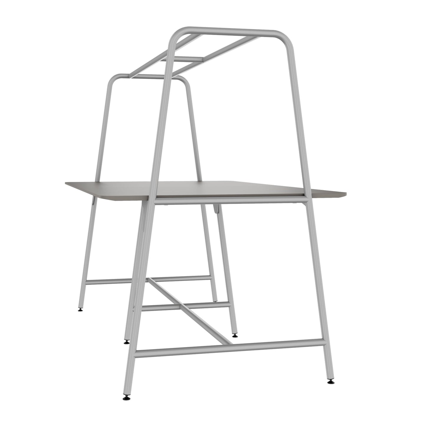 ROUND Multipurpose Tisch | 2400 - 2800  x 740 - 1050 mm, Fenix Grau
