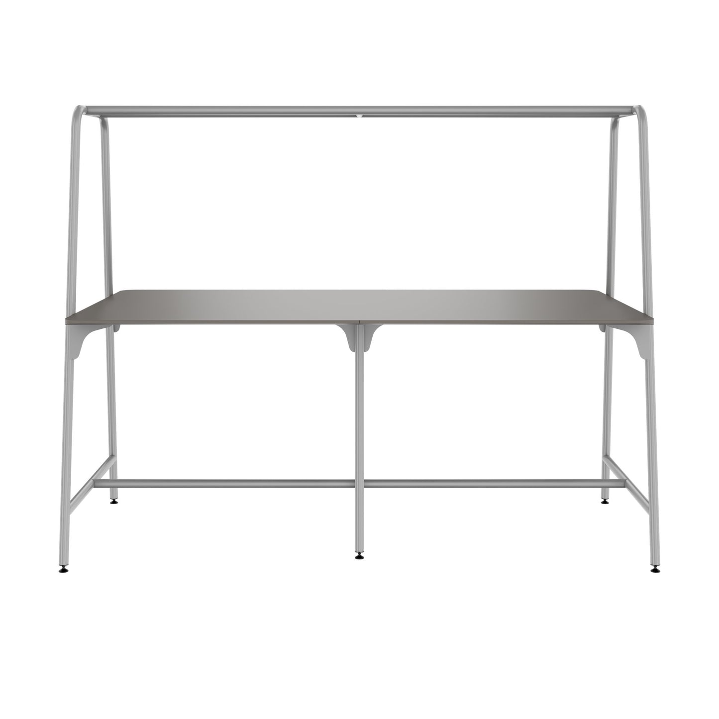 ROUND Multipurpose Tisch | 2400 - 2800  x 740 - 1050 mm, Fenix Grau