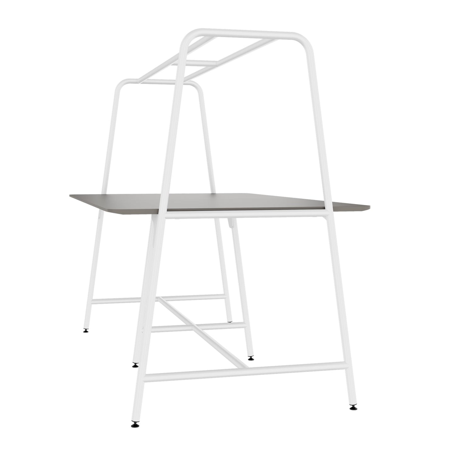 ROUND Multipurpose Tisch | 2400 - 2800  x 740 - 1050 mm, Fenix Grau
