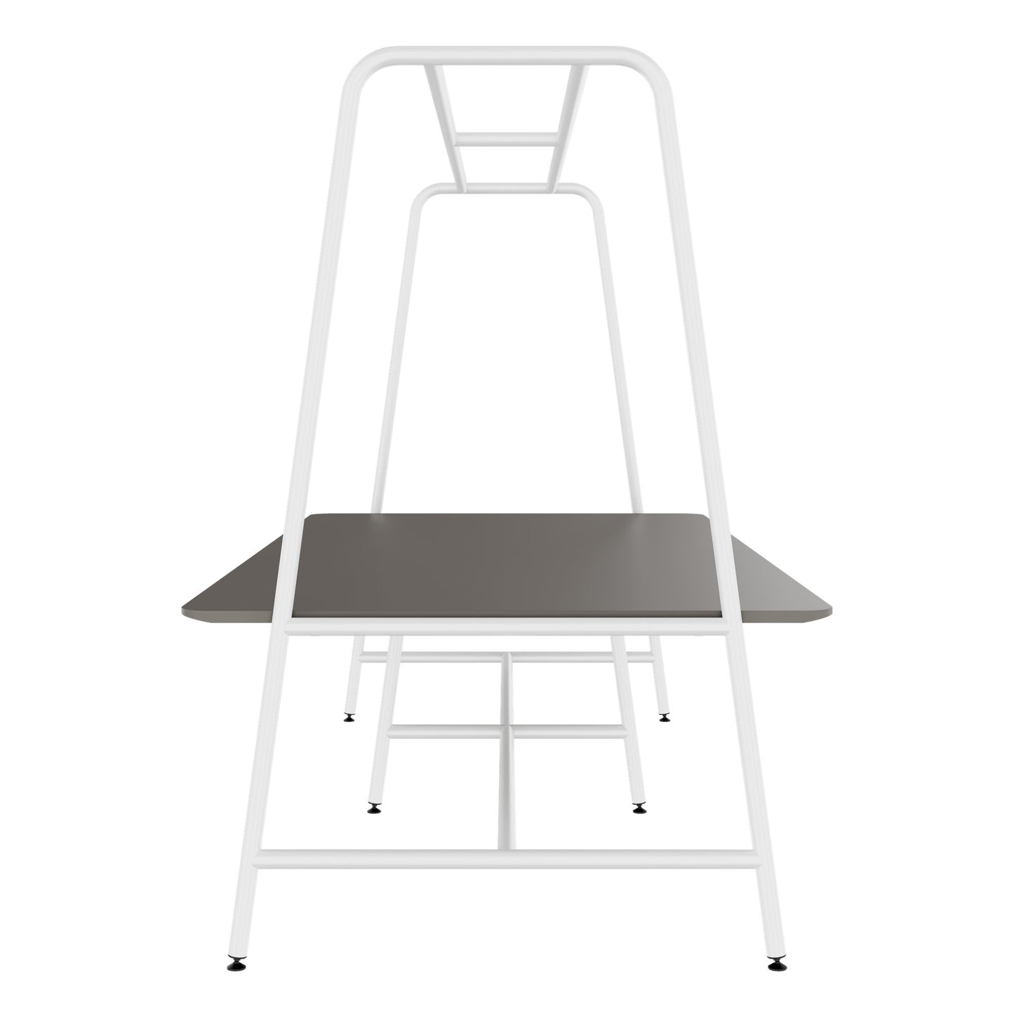ROUND Multipurpose Tisch | 2400 - 2800  x 740 - 1050 mm, Fenix Grau