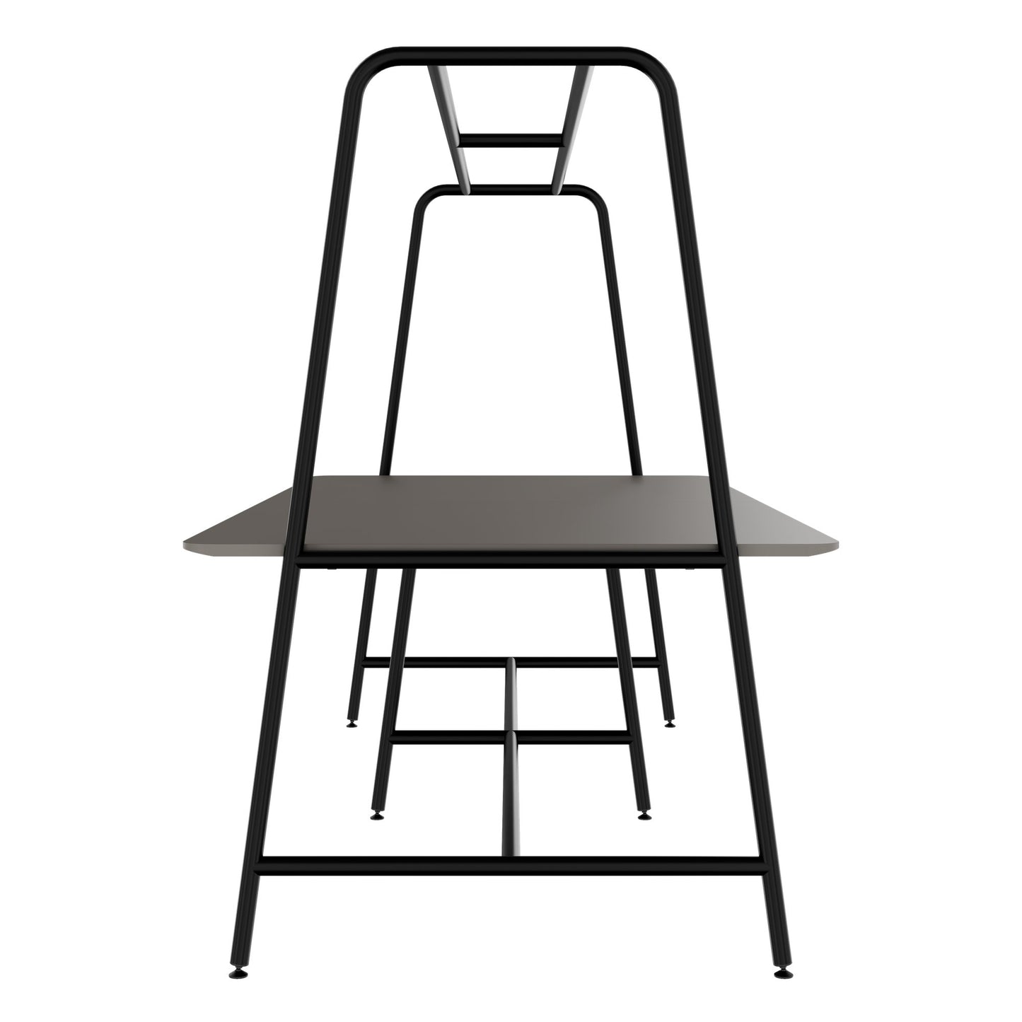 ROUND Multipurpose Tisch | 2400 - 2800  x 740 - 1050 mm, Fenix Grau