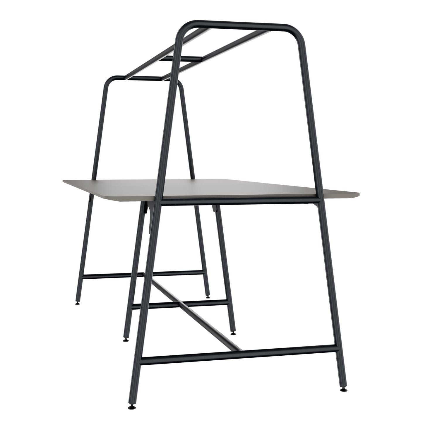ROUND Multipurpose Tisch | 2400 - 2800  x 740 - 1050 mm, Fenix Grau
