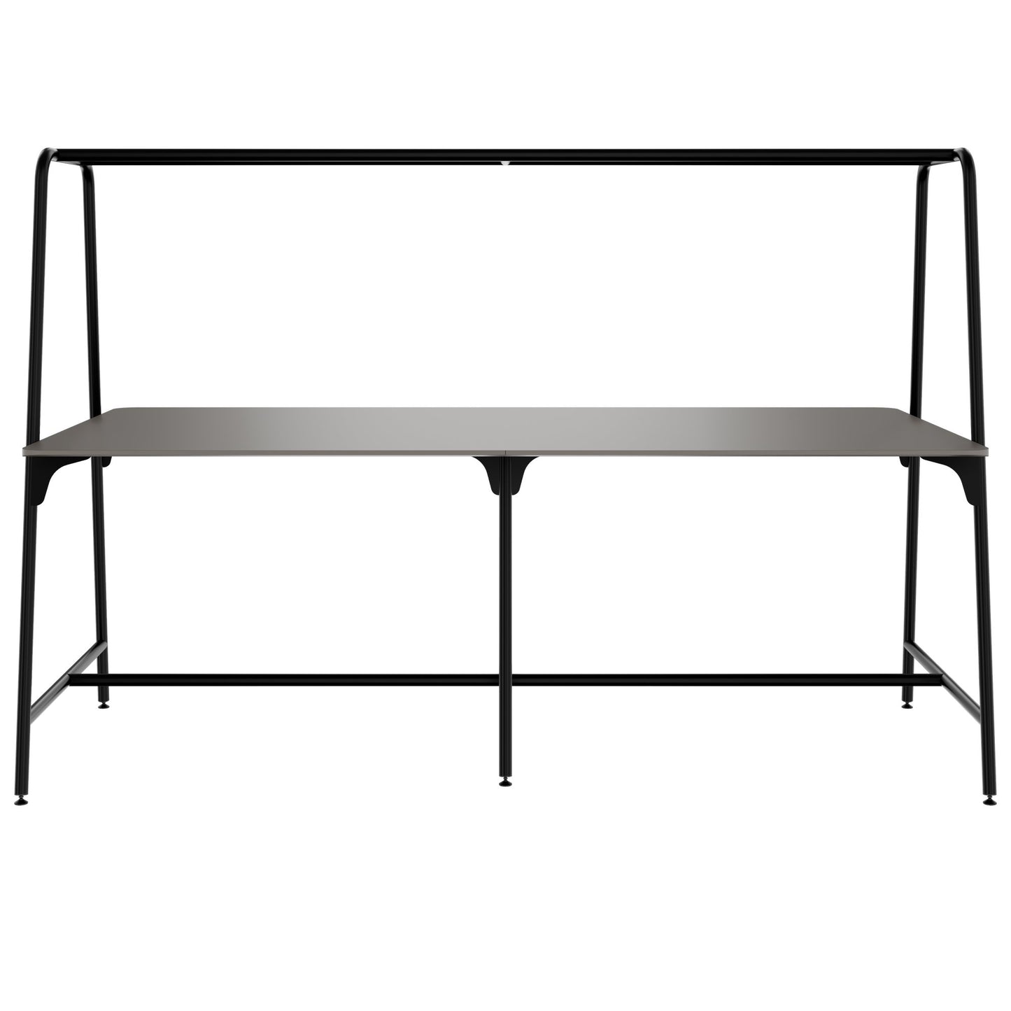 ROUND Multipurpose Tisch | 2400 - 2800  x 740 - 1050 mm, Fenix Grau