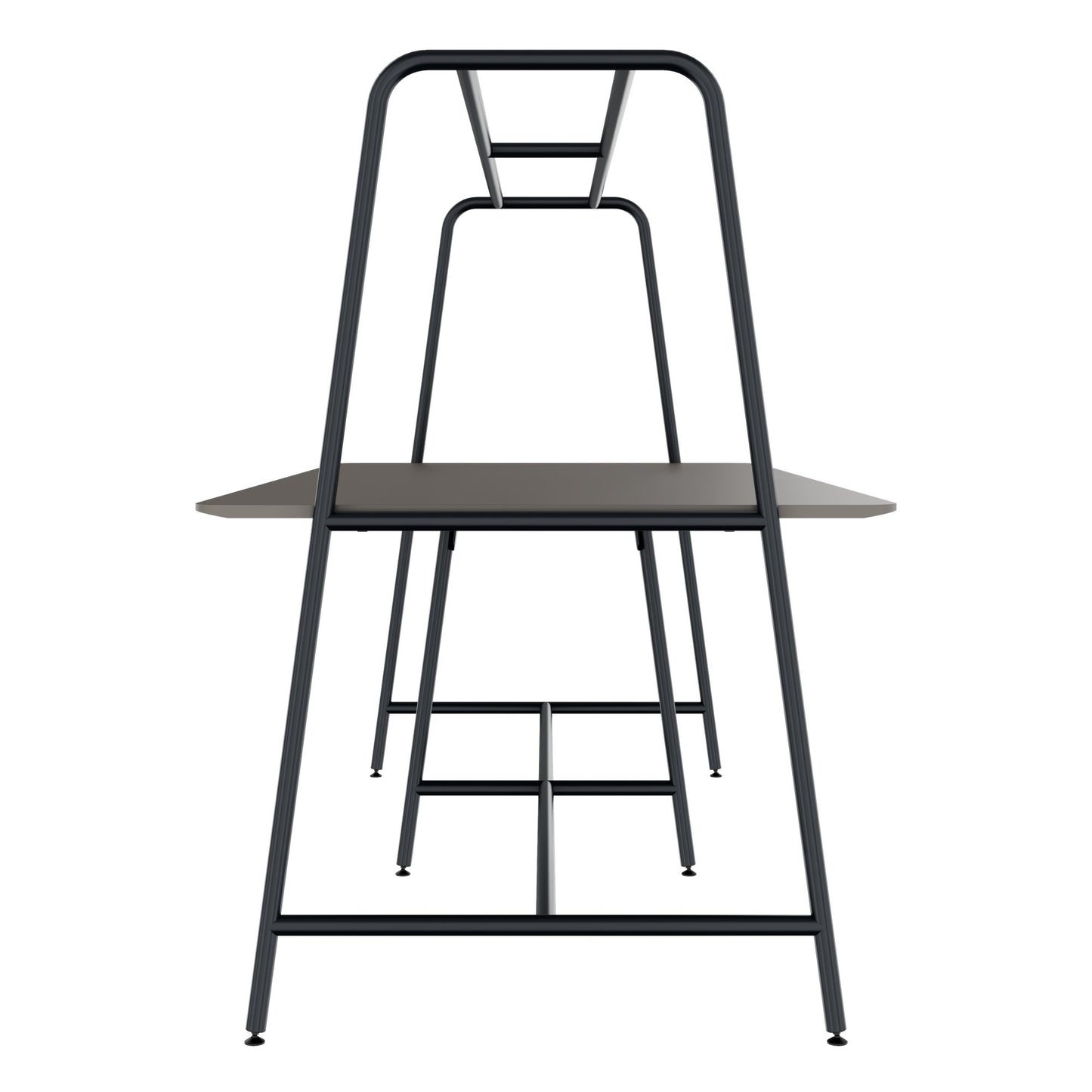 ROUND Multipurpose Tisch | 2400 - 2800  x 740 - 1050 mm, Fenix Grau