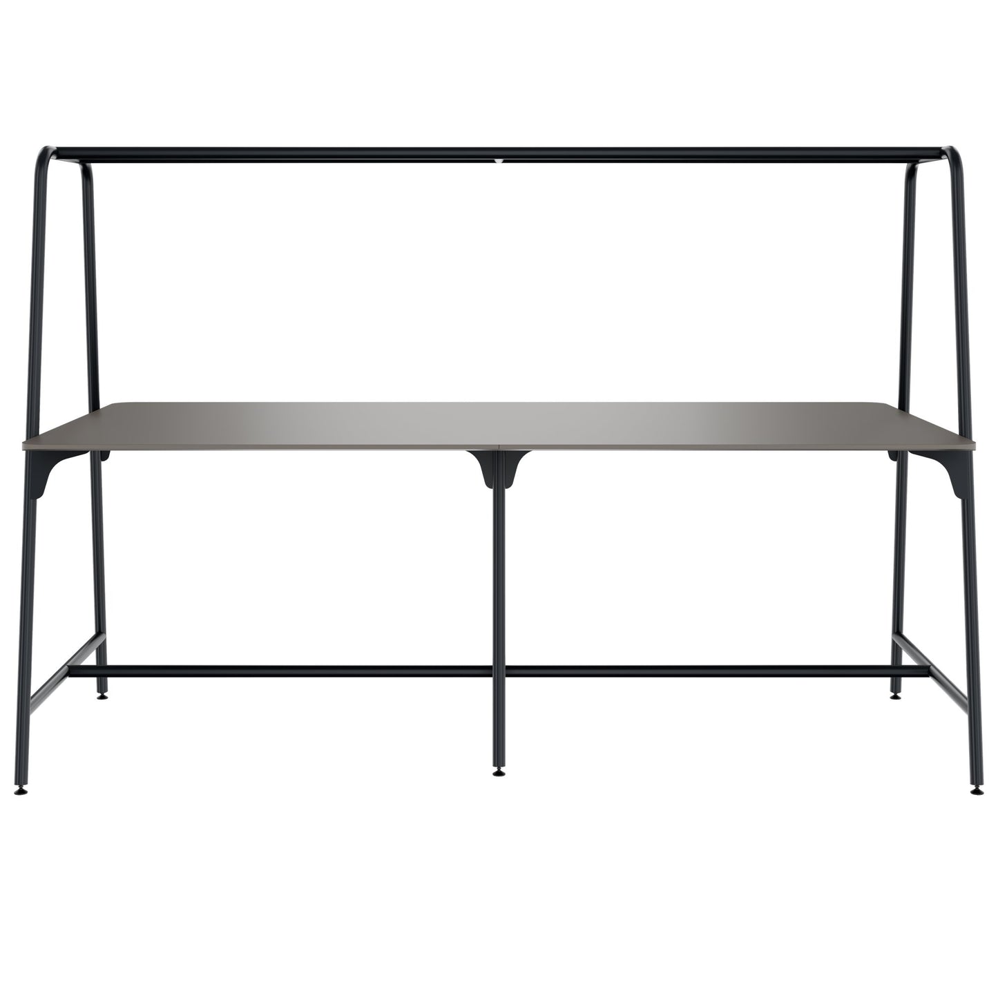 ROUND Multipurpose Tisch | 2400 - 2800  x 740 - 1050 mm, Fenix Grau