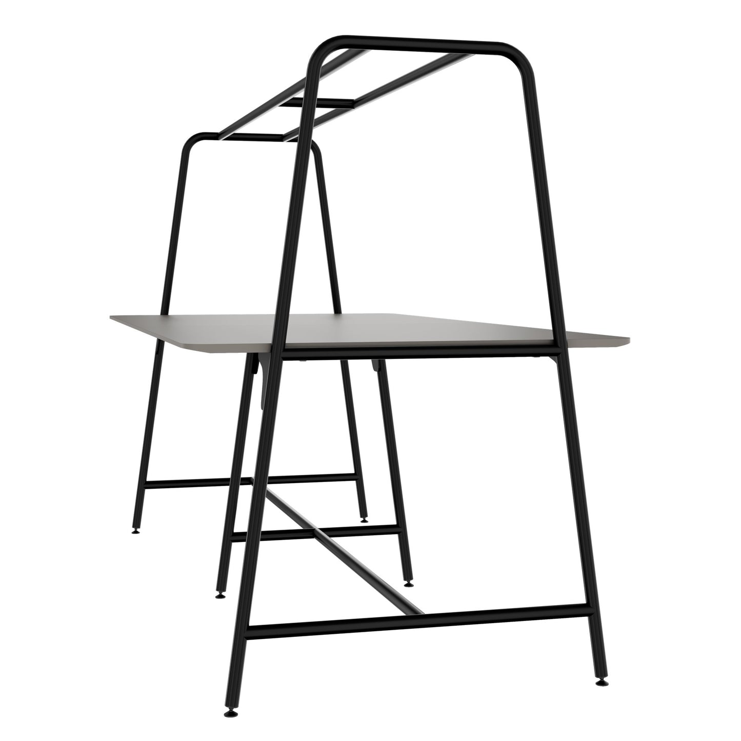 ROUND Multipurpose Tisch | 2400 - 2800  x 740 - 1050 mm, Fenix Grau