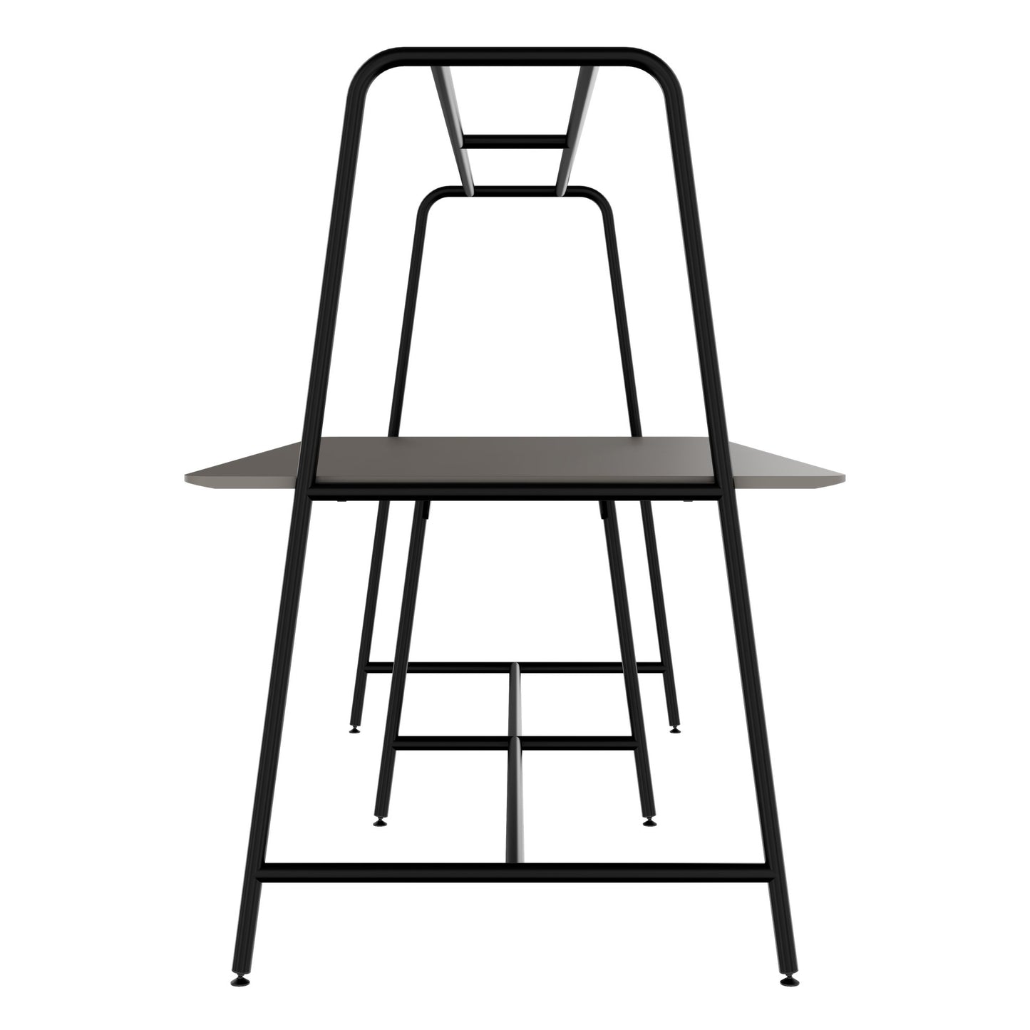 ROUND Multipurpose Tisch | 2400 - 2800  x 740 - 1050 mm, Fenix Grau