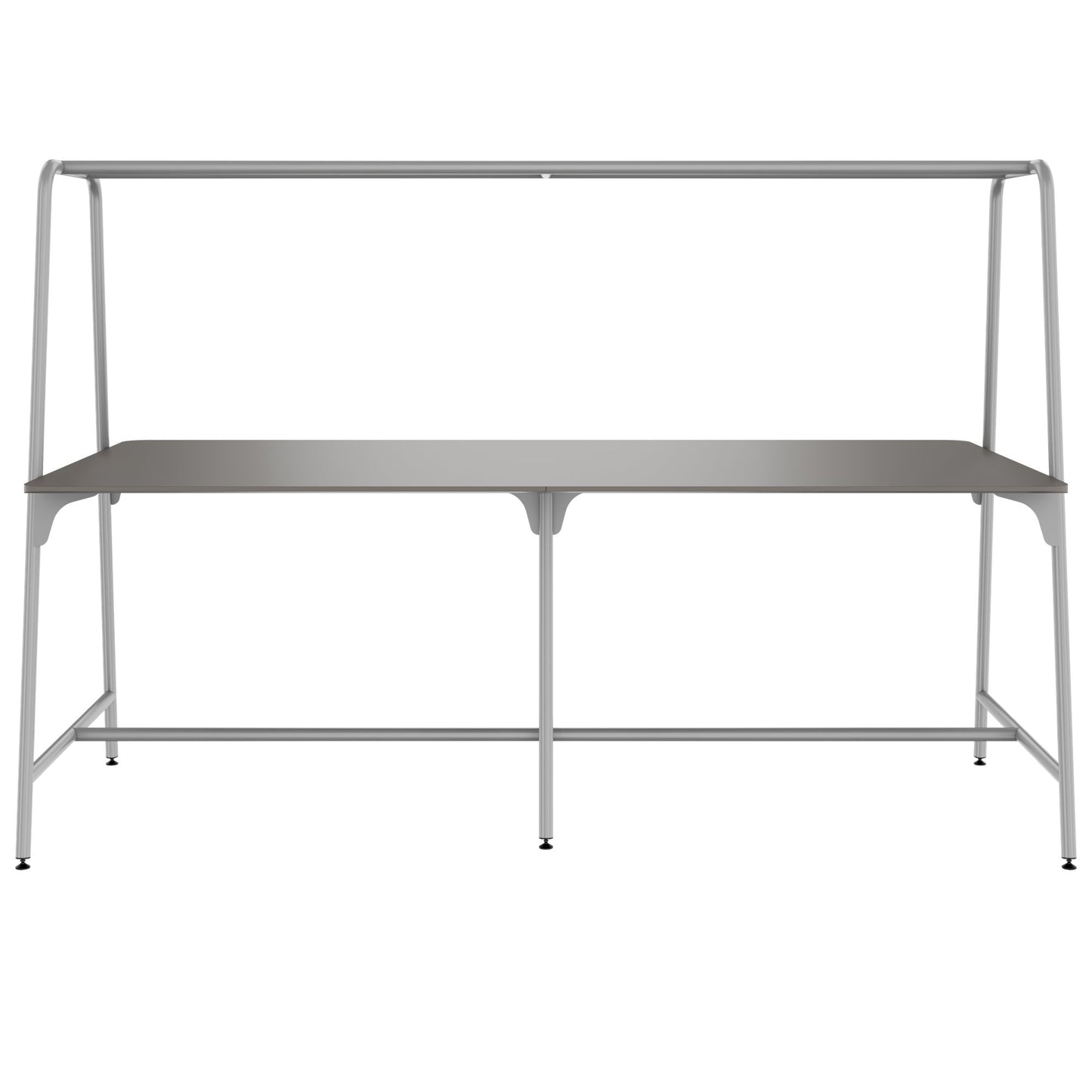 ROUND Multipurpose Tisch | 2400 - 2800  x 740 - 1050 mm, Fenix Grau