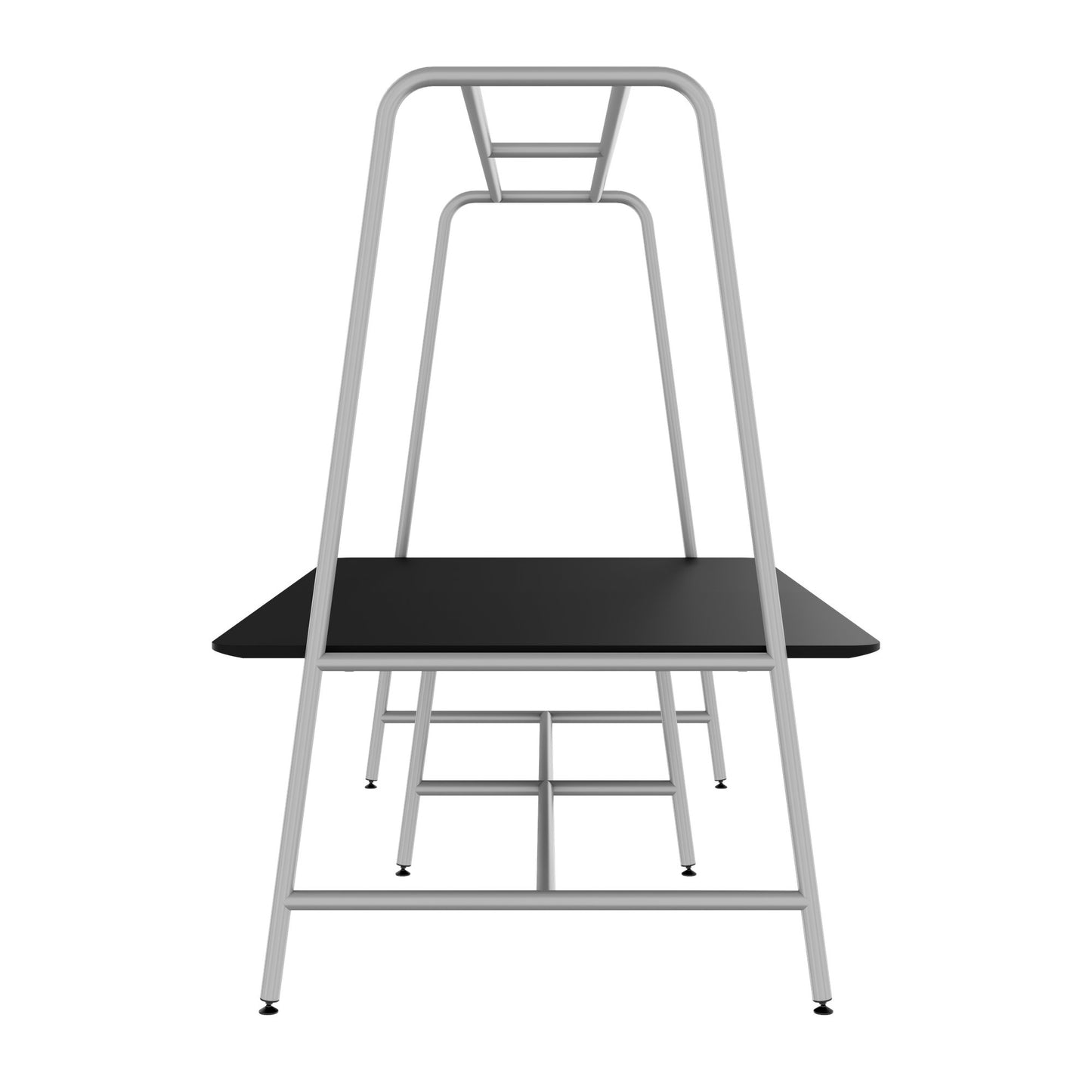 ROUND Multipurpose Tisch | 2400 - 2800 x 740 - 1050 mm, Fenix Schwarz