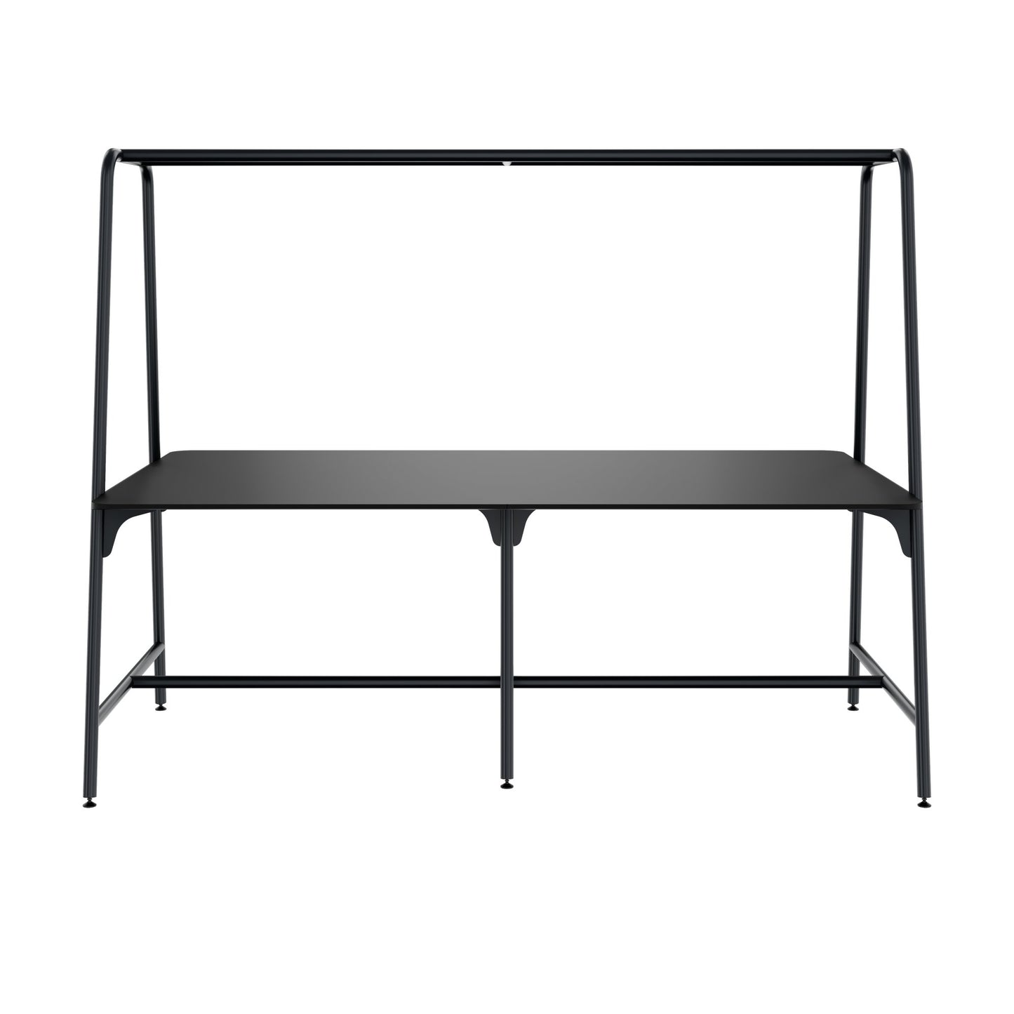 ROUND Multipurpose Tisch | 2400 - 2800 x 740 - 1050 mm, Fenix Schwarz