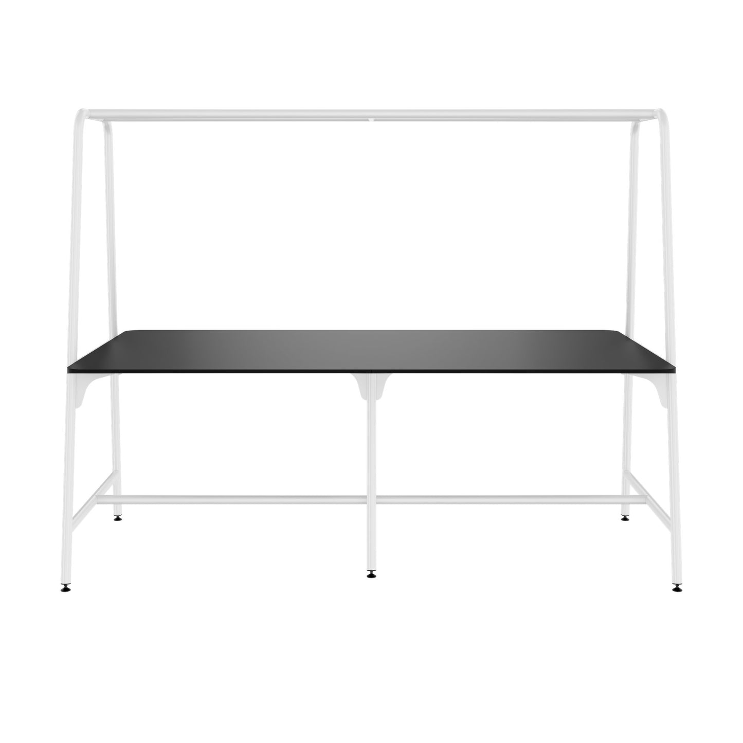 ROUND Multipurpose Tisch | 2400 - 2800 x 740 - 1050 mm, Fenix Schwarz