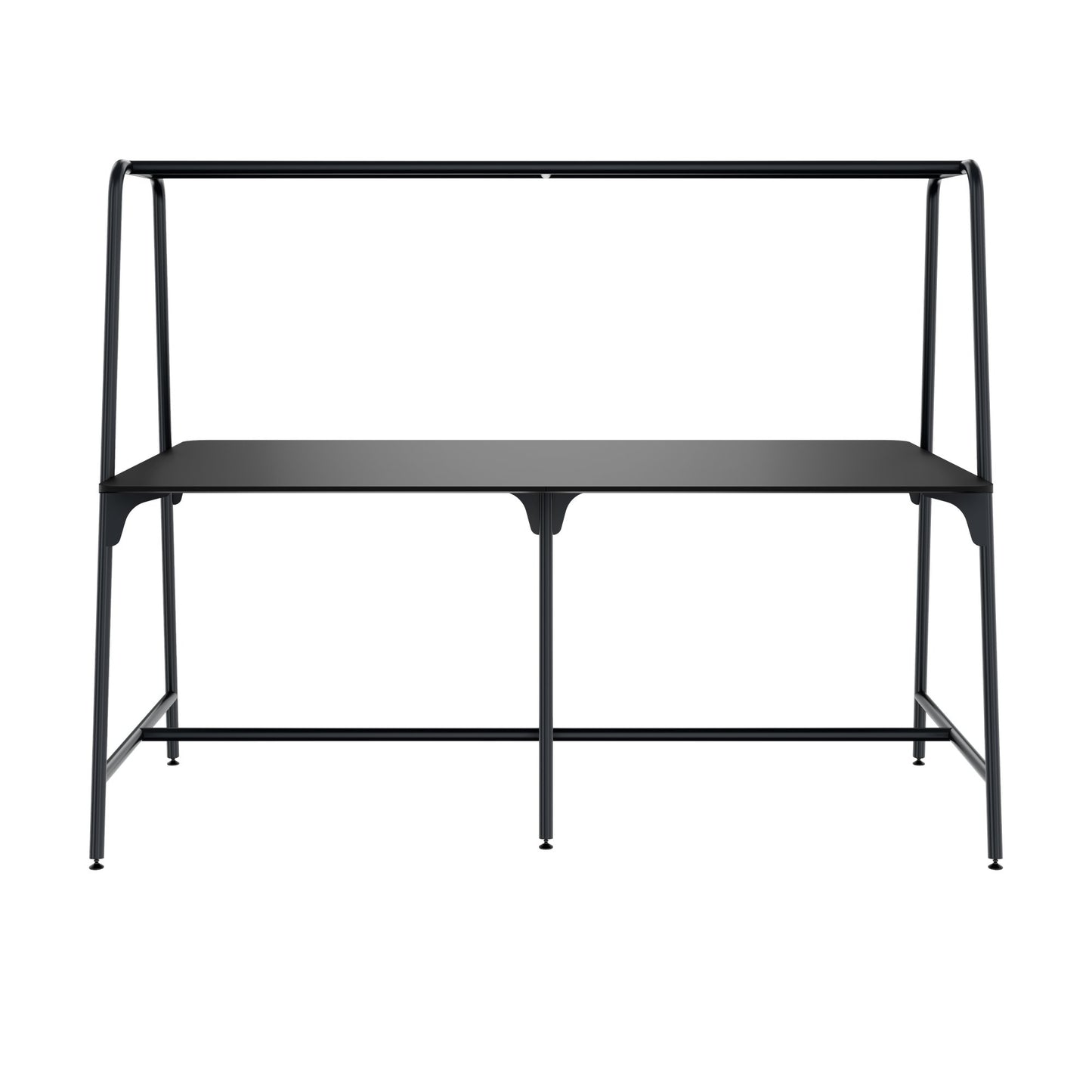 ROUND Multipurpose Tisch | 2400 - 2800 x 740 - 1050 mm, Fenix Schwarz