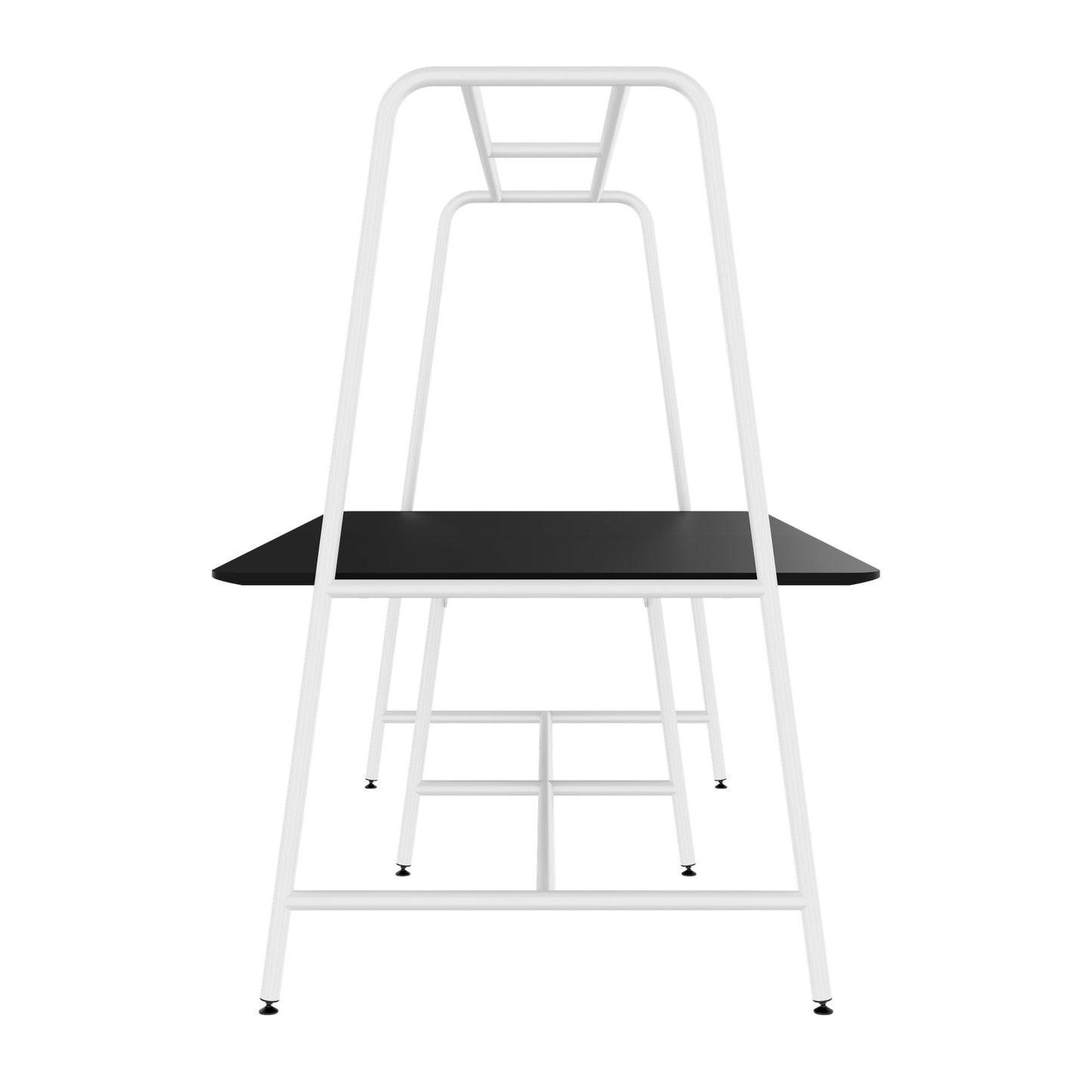 ROUND Multipurpose Tisch | 2400 - 2800 x 740 - 1050 mm, Fenix Schwarz